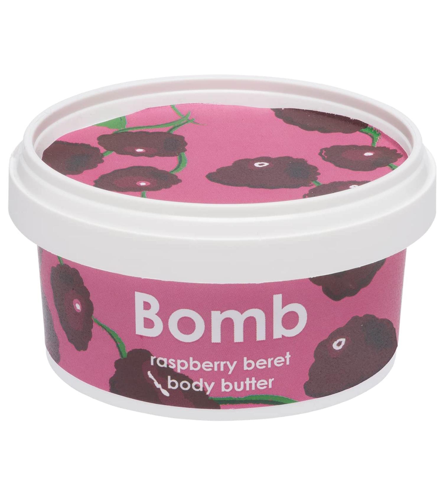Buy Bomb Cosmetics Raspberry Beret Body Butter 210ml - Luxurious Moisturizer for Soft Skin | International Shipping Available - Buy Online on SooperMarket.com