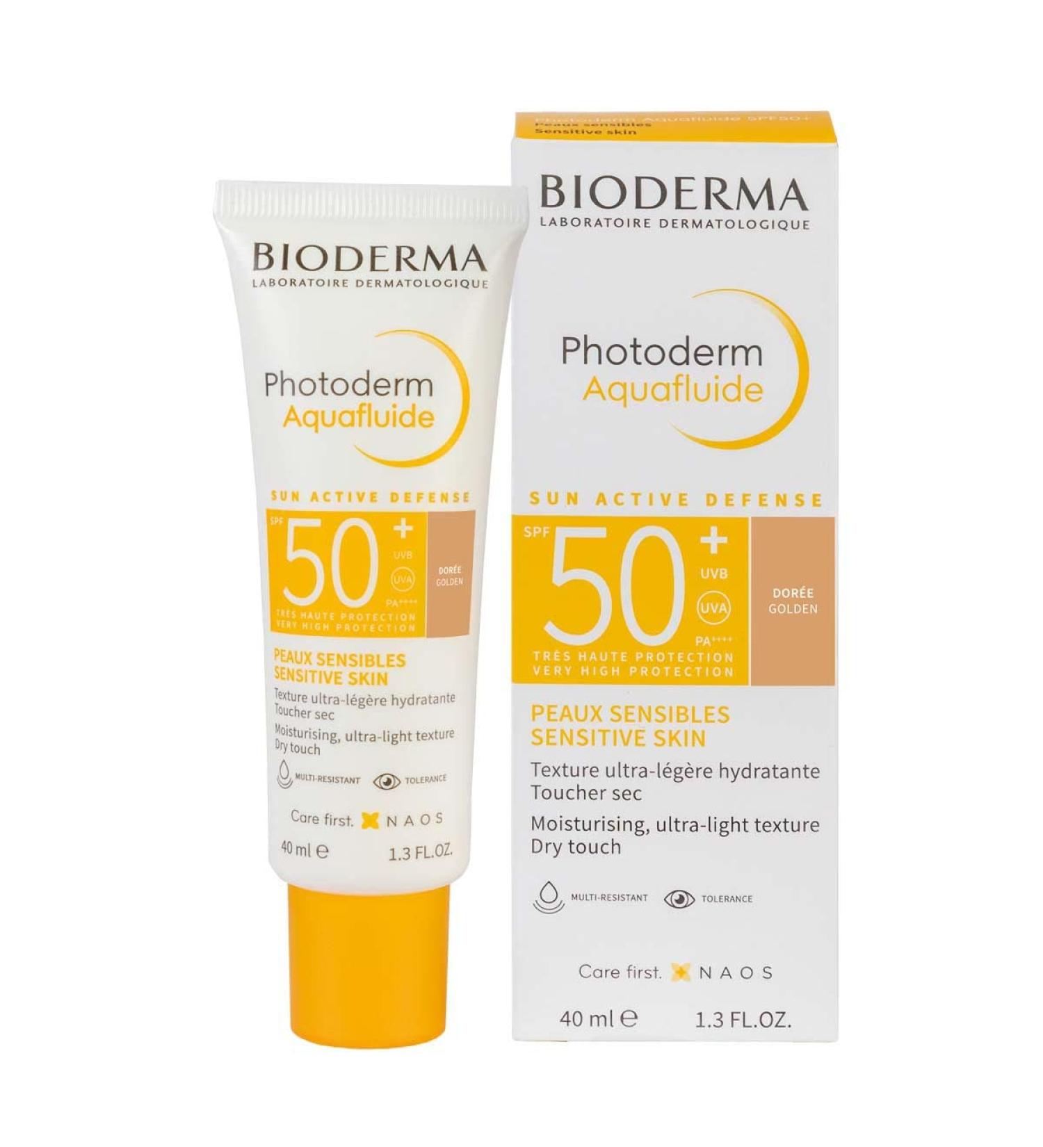Bioderma Photoderm Max Aquafluide Dorado SPF 50+ 40ml - Skin Protection & Hydration | Buy Internationally - Buy Online on SooperMarket.com