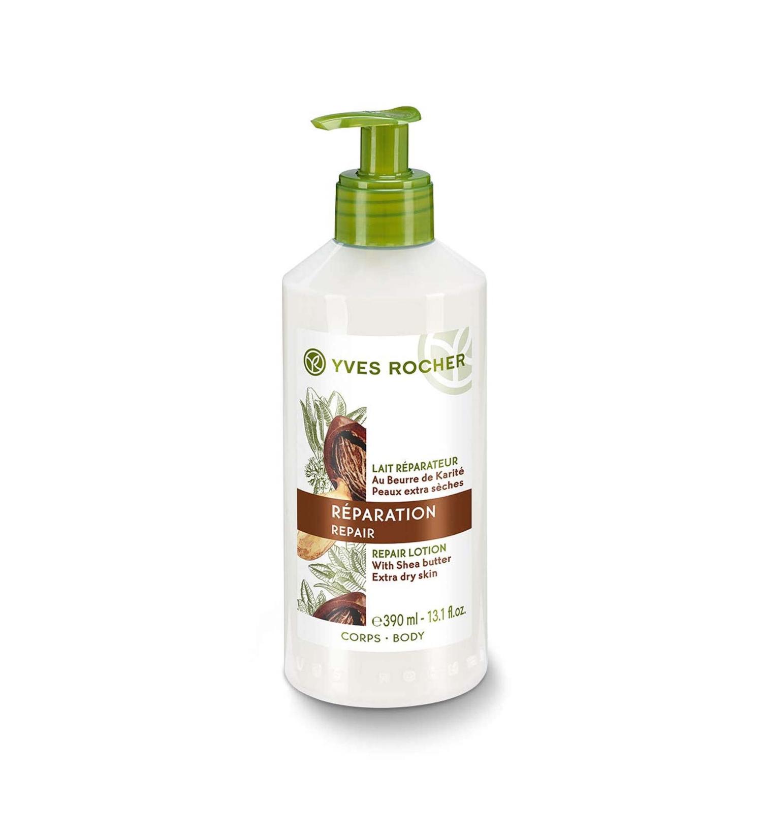 Yves Rocher Repair Lotion for Extra Dry Skin | Nourishing Hand & Body Lotion | 13.1 fl oz - Shop Internationally - Buy Online on SooperMarket.com