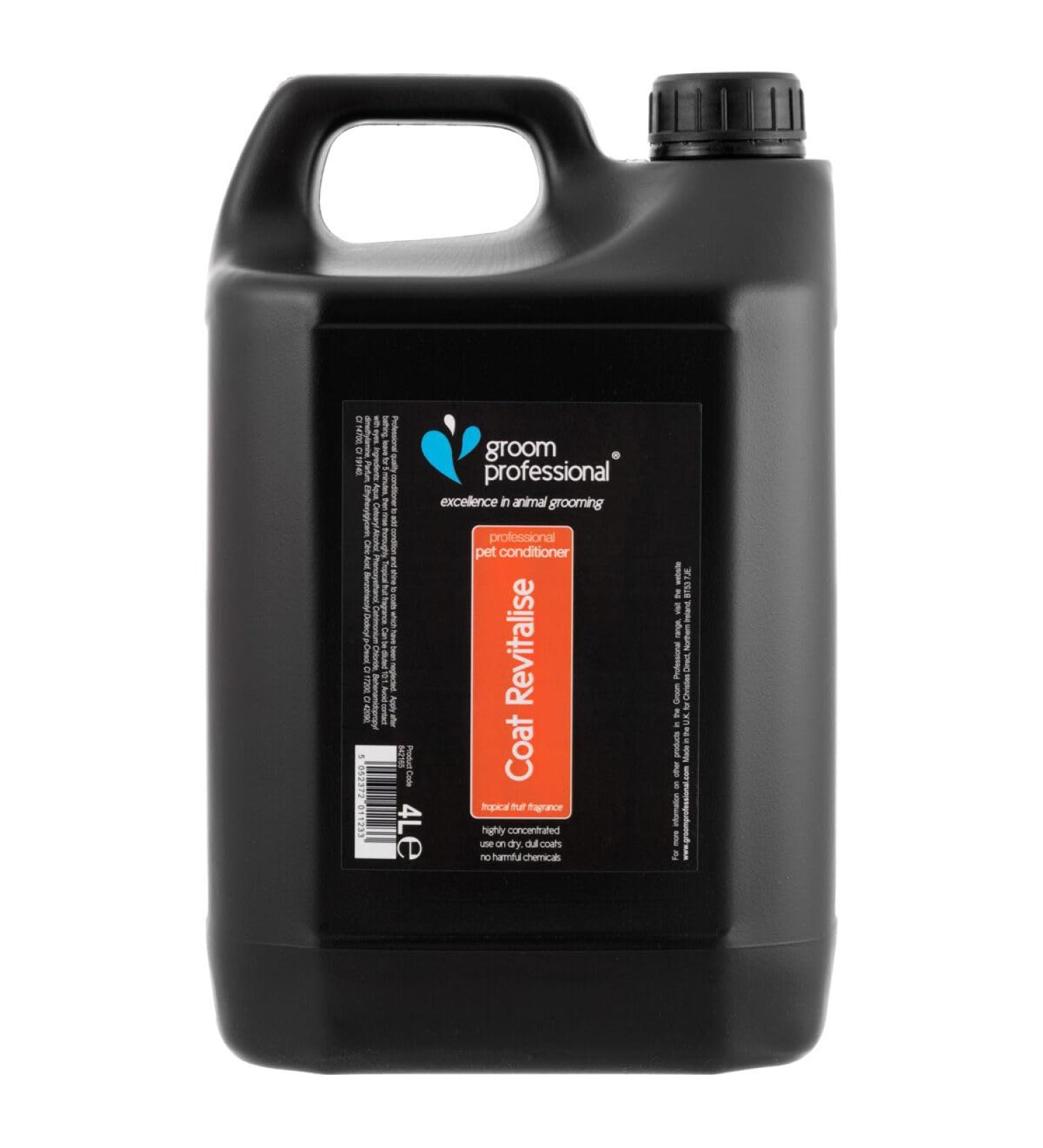 GROOM PROFESSIONAL Coat Revitalise Dog Conditioner 4L - Adds Shine and Body - For Dry & Dull Coat - Renewing Formula - Buy Online on SooperMarket.com