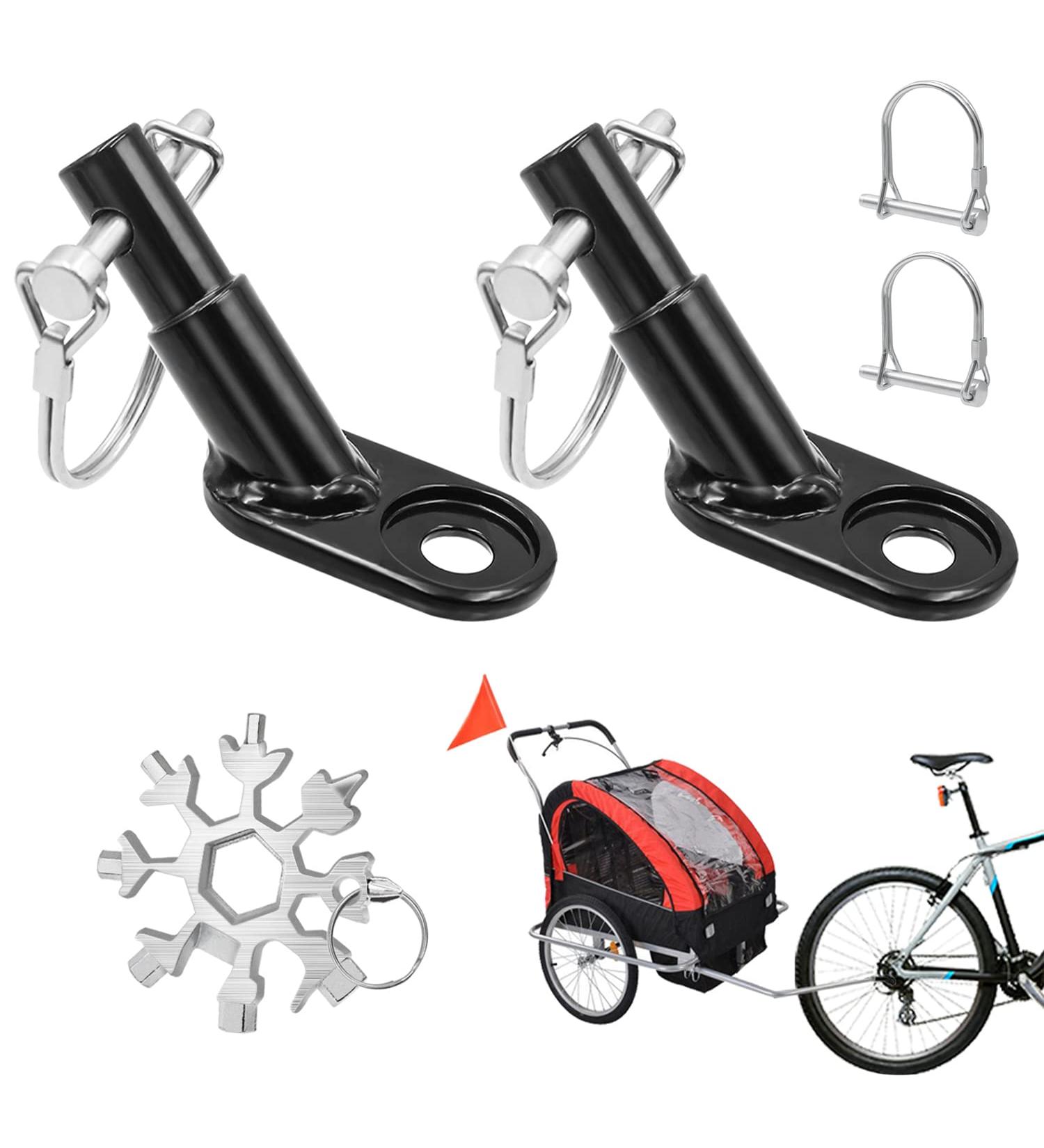 Universal Bicycle Trailer Coupling - 2-Piece Set for Child & Dog Trailers Outdoor Activities & Safety Tools - Buy Online on SooperMarket.com