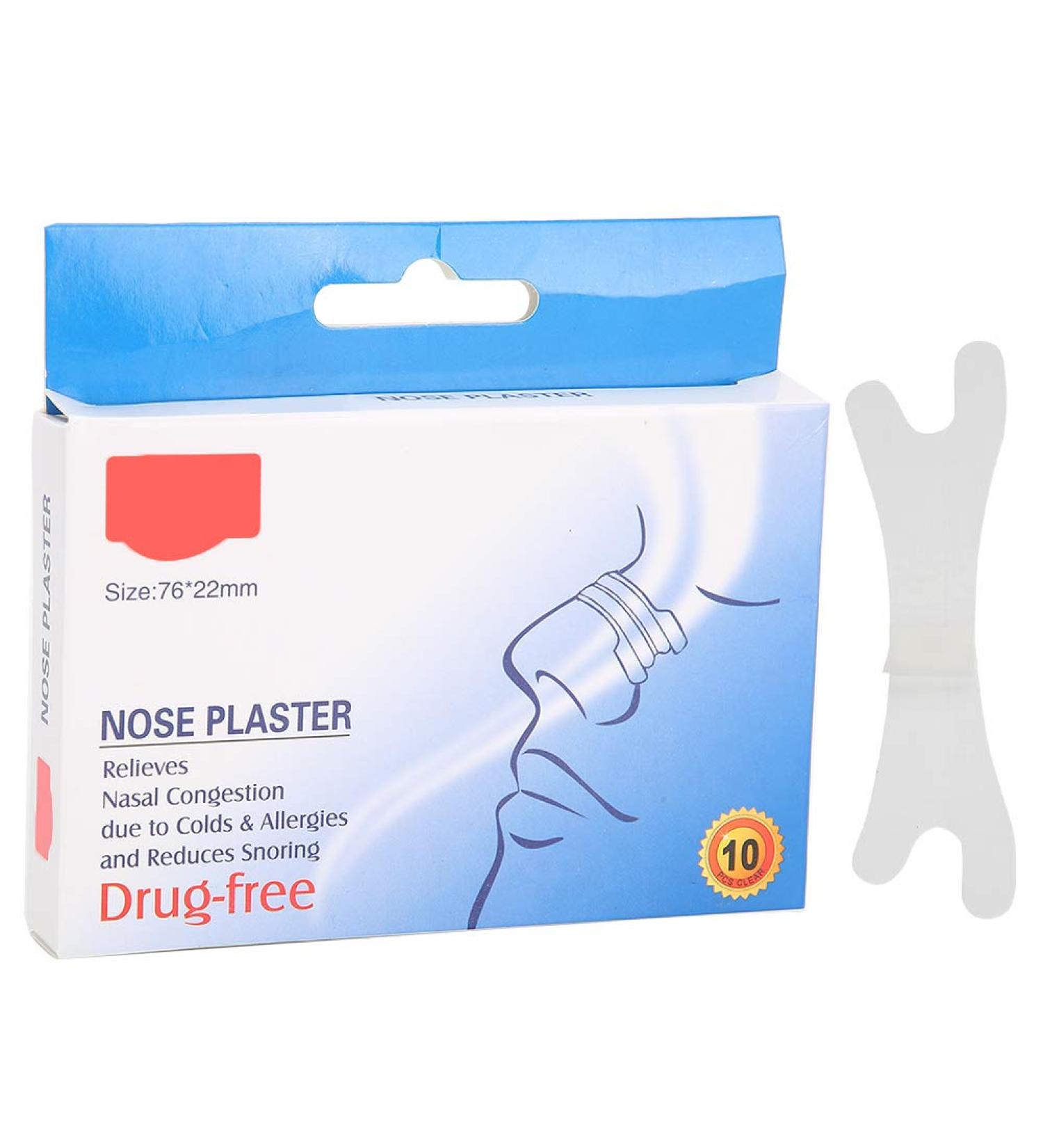 Nasal Strips 10Pcs - Breathable Anti Snoring Patch for Convenient Sleep at Home - Buy Online on SooperMarket.com