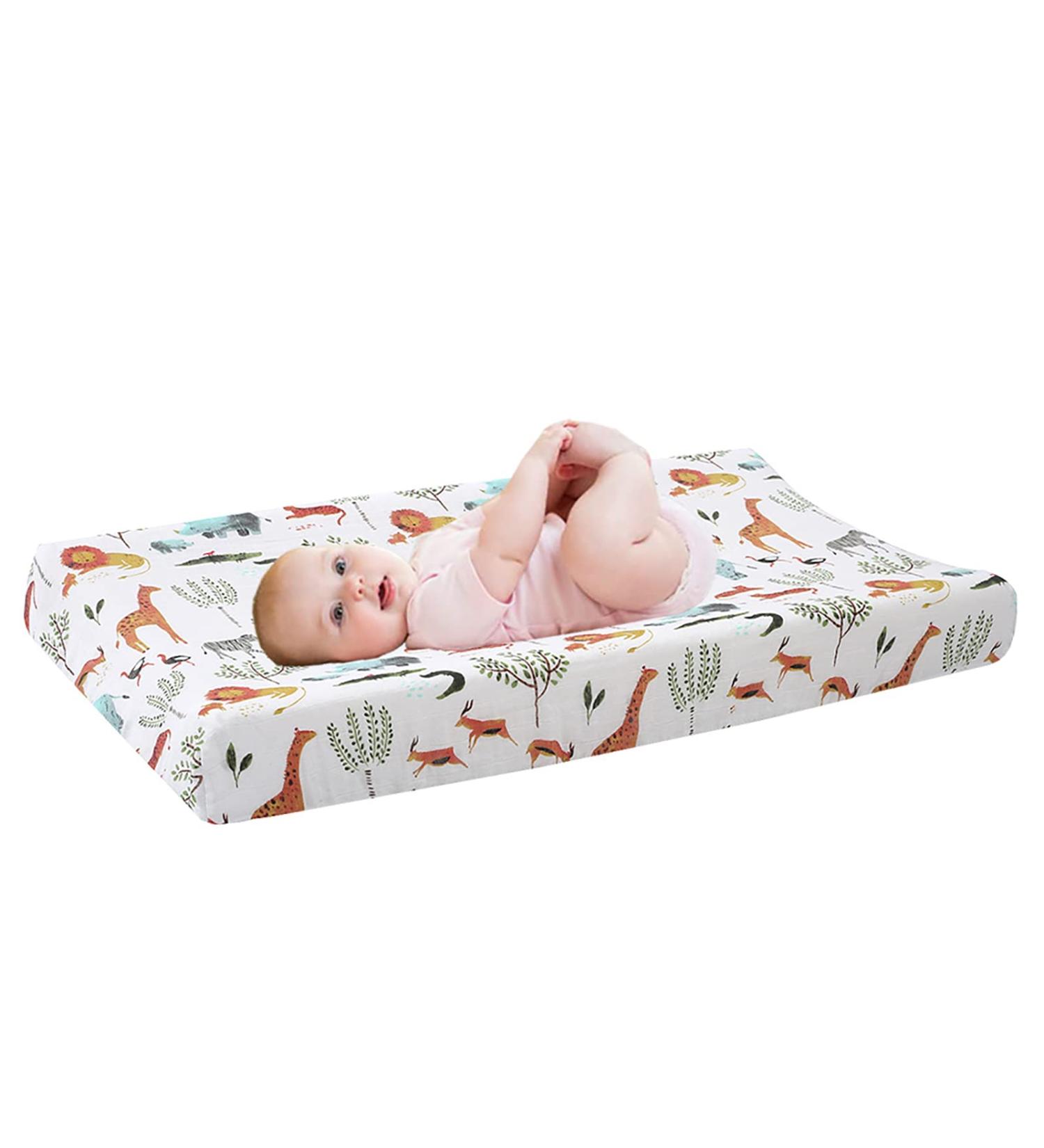 Ruiqas Newborn Wrap Pad Soft & Breathable Changing Table Pad for Forest Animal Lovers - Buy Online on SooperMarket.com