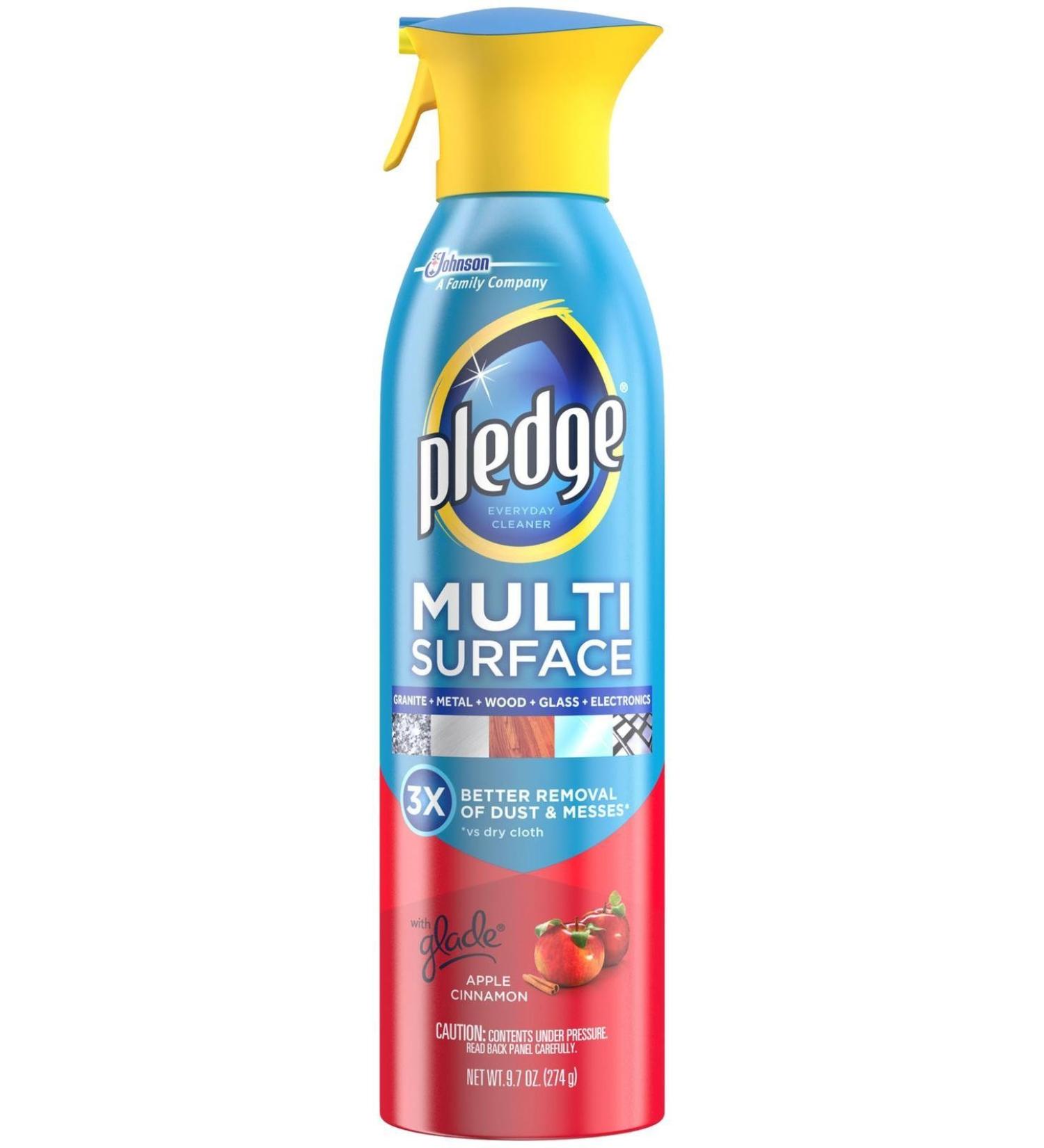 Pledge Multi Surface Everyday Cleaner with E Apple Cinnamon 9.7 Ounce