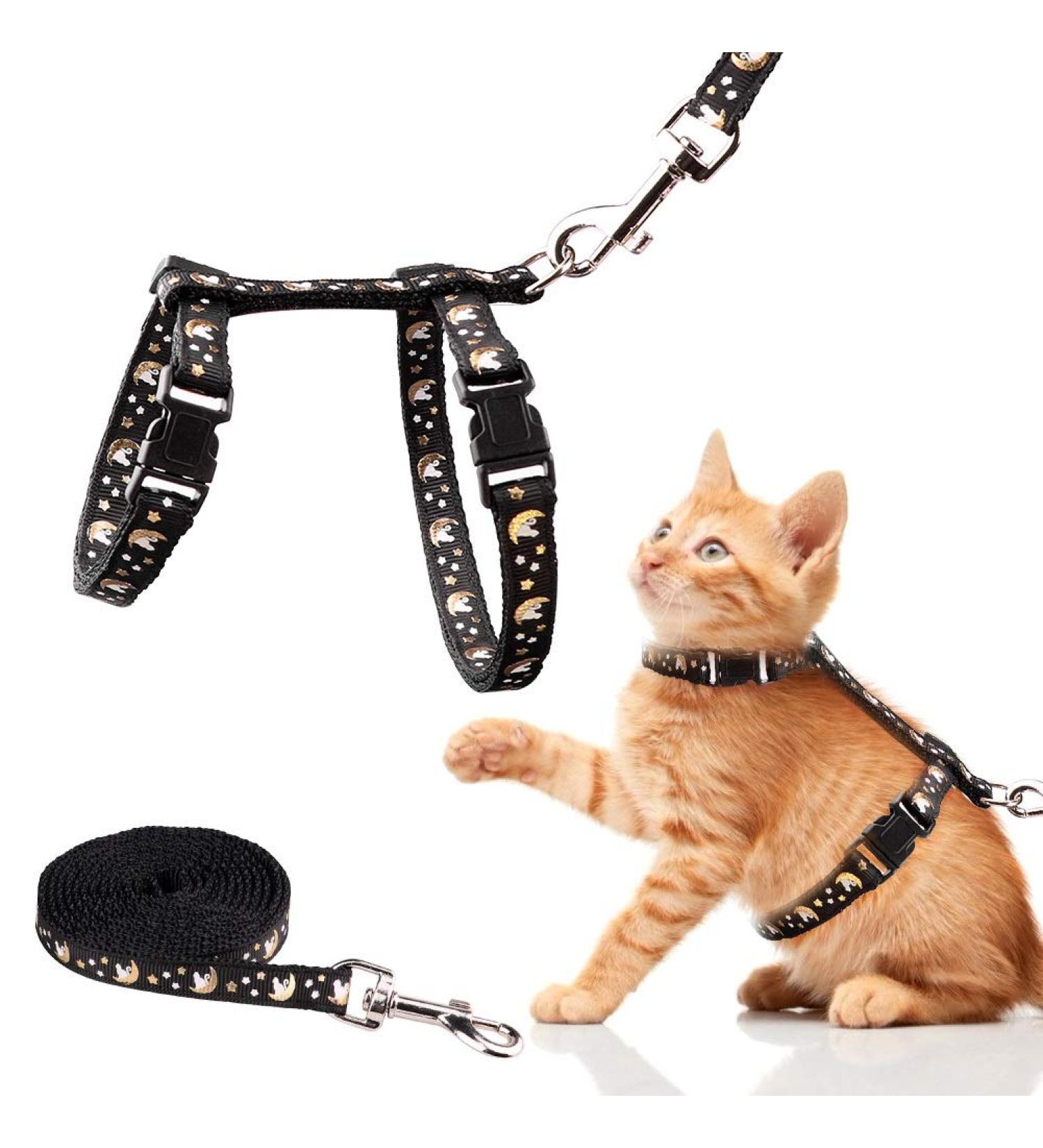 Gold Moons Glow in The Dark Cat Harness and Leash Set for Kittens & Small Animals - Buy Online on SooperMarket.com