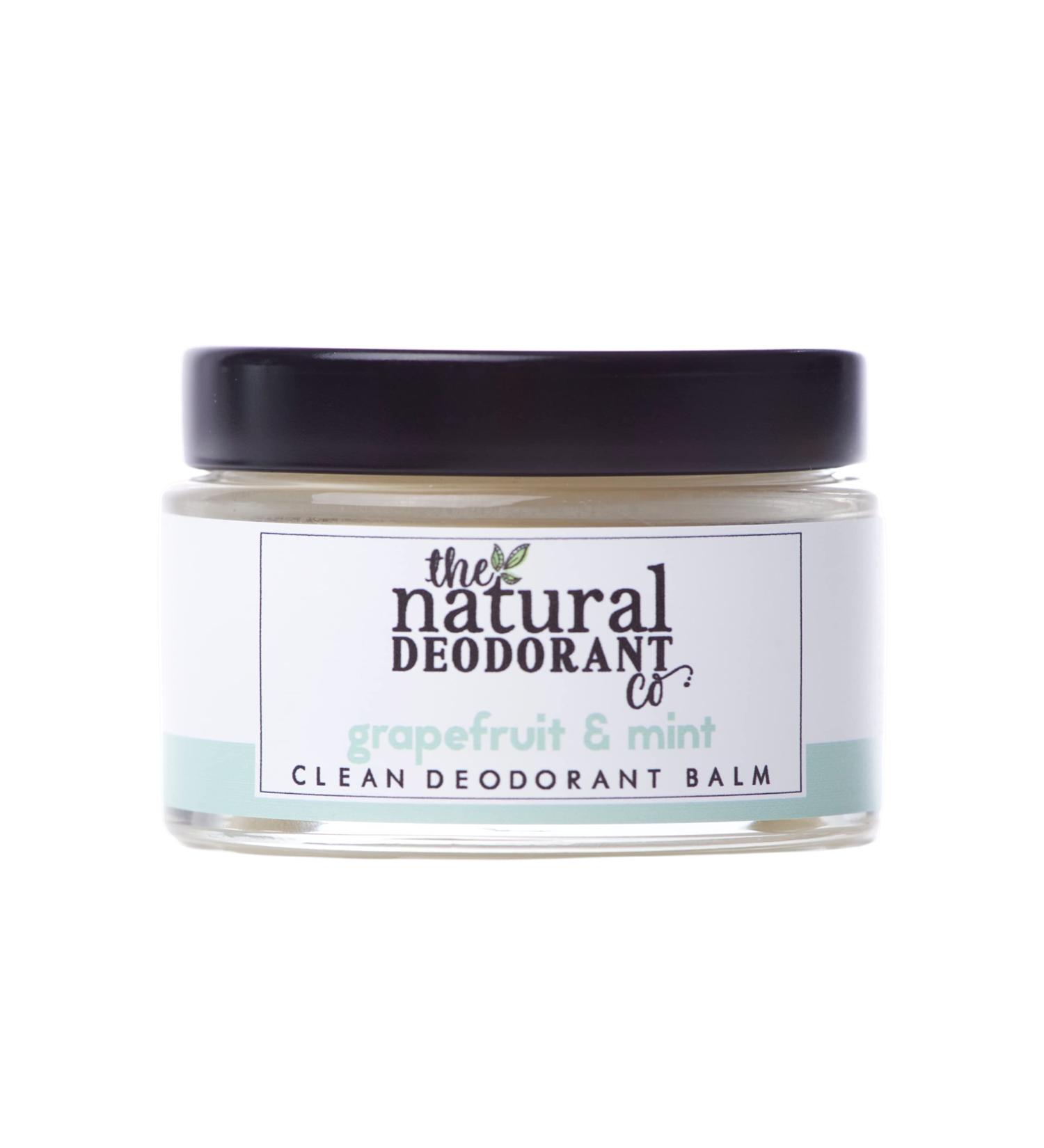 The Natural Deodorant Co Clean Deodorant Balm Grapefruit & Mint 55g Aluminium Free Plastic Free All Day Protection - Buy Online on SooperMarket.com