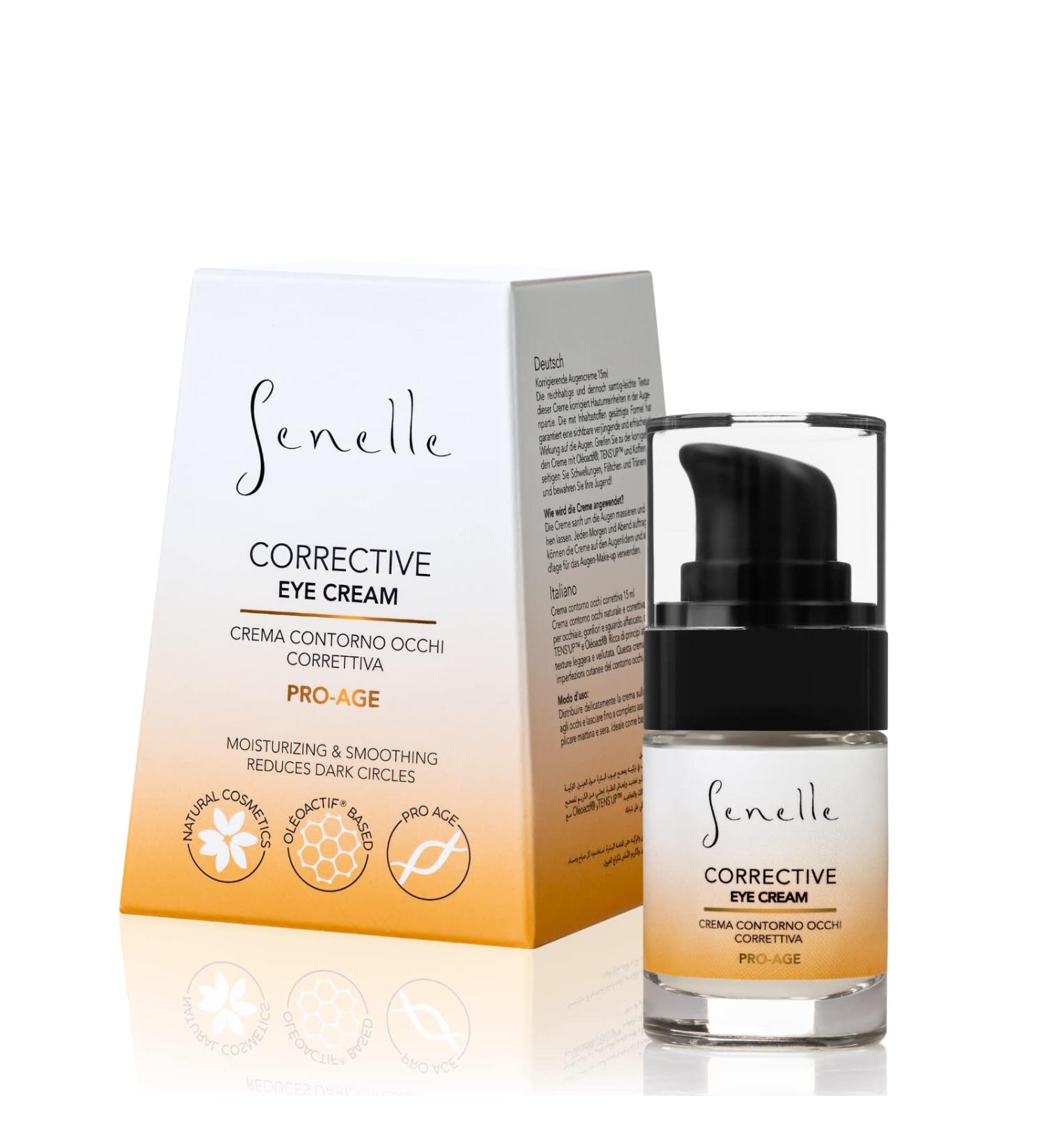 Senelle - Natural Corrective Eye Cream | Hydrating and Nourishing Formula | Caffeine | Field Poppy Extract | TENS UP | Ol oactif Pomegranate | Vitamins | Gentle for Sensitive Skin | 15 ml - Buy Online on SooperMarket.com