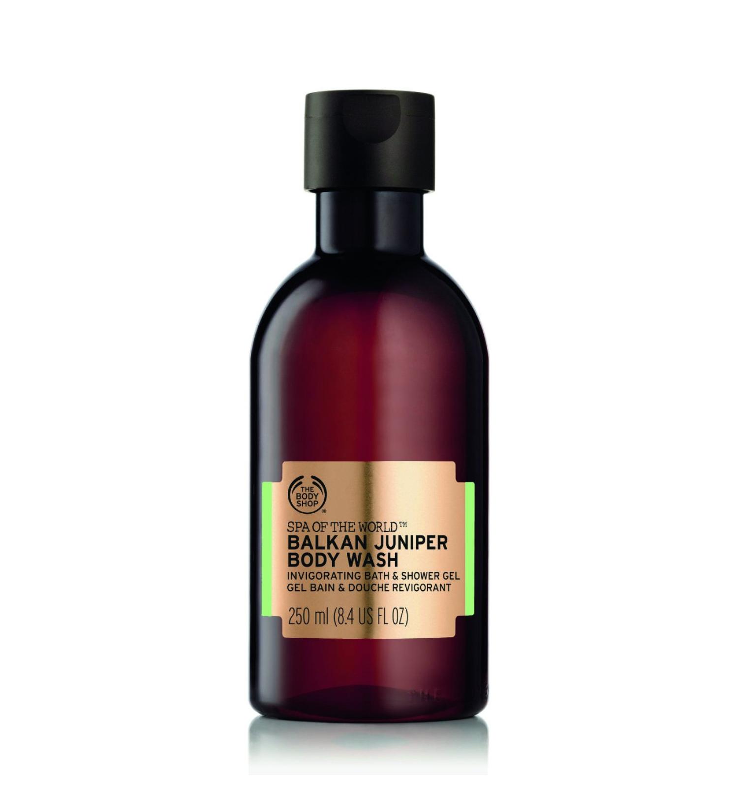 The Body Shop Spa of the World Balkan Juniper Body Wash Invigorating Bath and SHower Gel - 250ml - Buy Online on SooperMarket.com