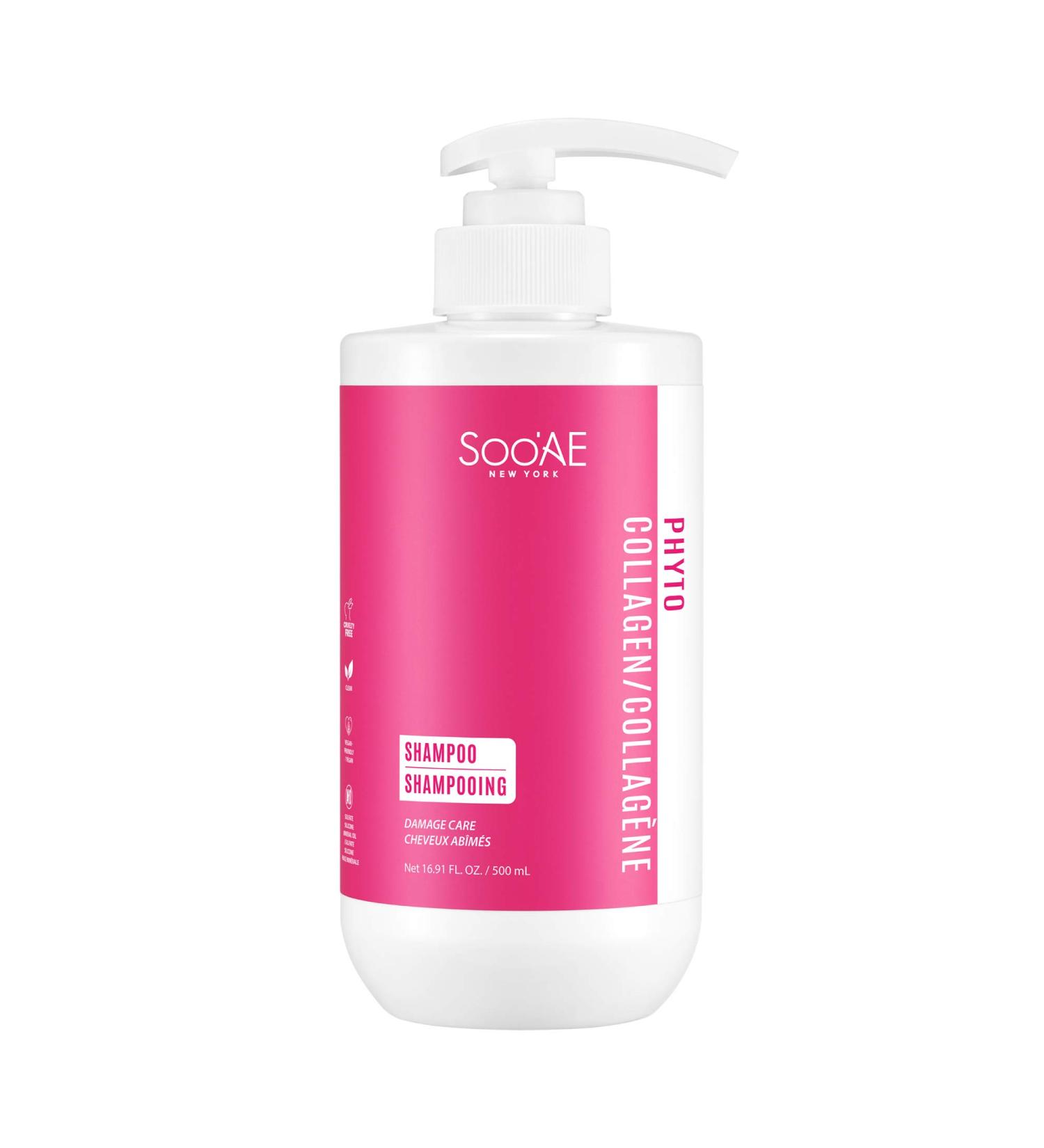 SOOAE Phyto Collagen Shampoo - Vegan Cruelty-Free Plant Collagen for Dry & Damaged Hair - Buy Online on SooperMarket.com