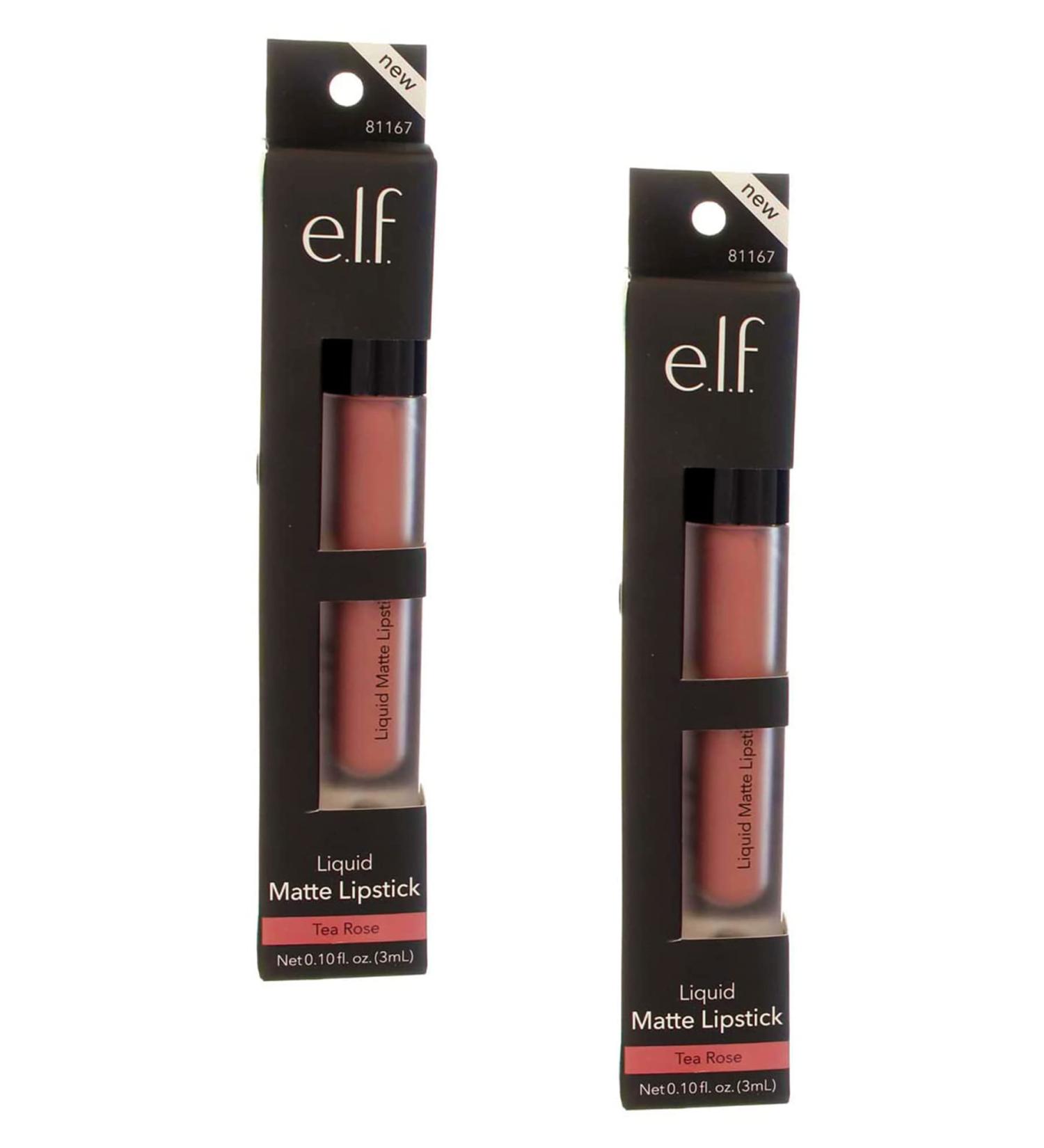 e.l.f. Liquid Matte Lipstick Tea Rose 81167 - Pack of 2 | Long-Lasting Formula - Buy Online on SooperMarket.com