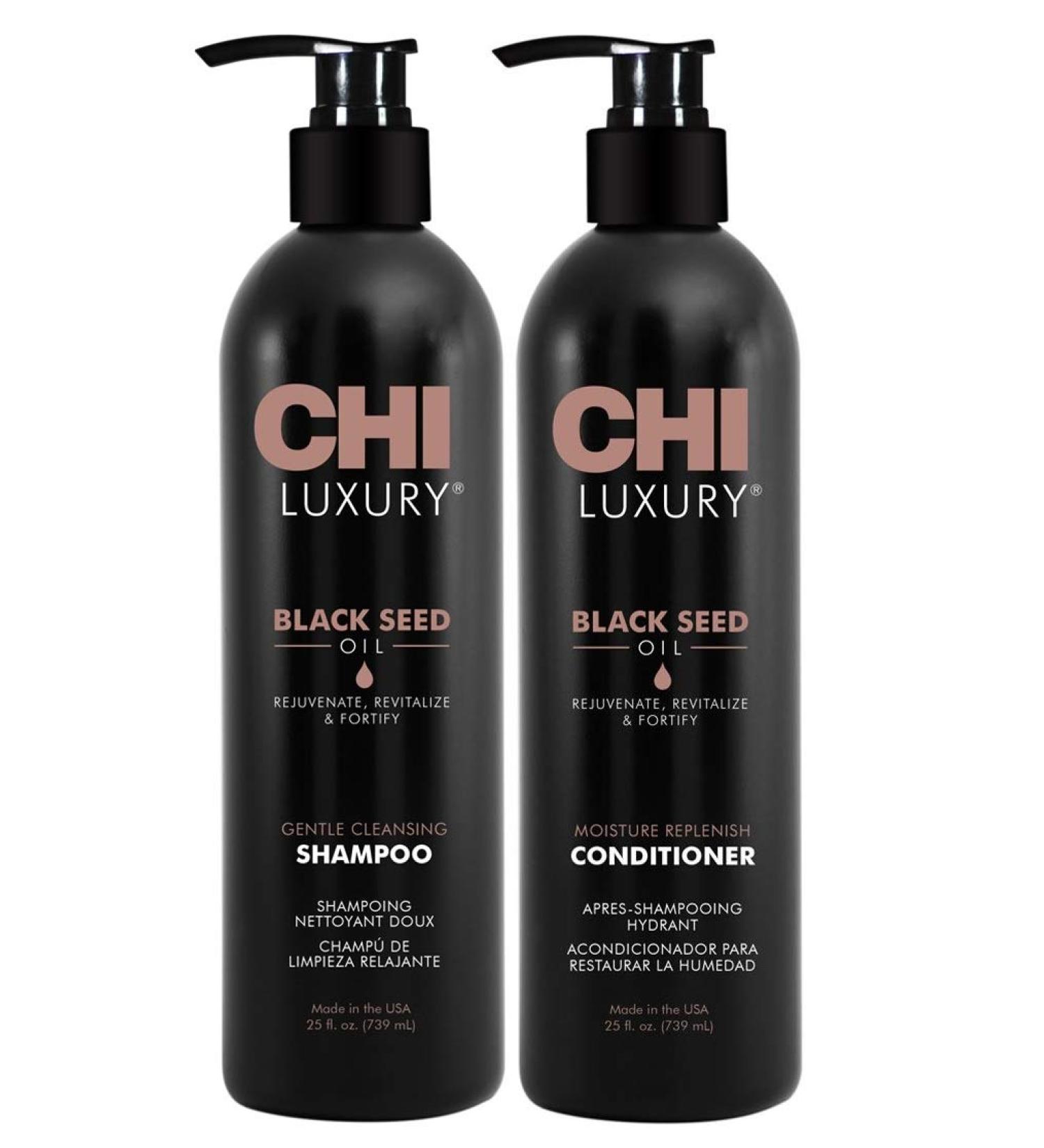 Chi Luxury Black Seed Oil Shampoo & Conditioner 25oz Duo