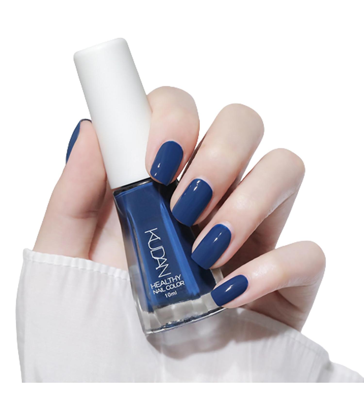 TBeautfave Navy Blue Nail Polish Quick Drying Long Lasting Nail Polish - Pastel Water Based Formula Nail Varnish - Fast and Easy Aapplication Water Resistant- for DIY Nail Art No Need Baking 27 - Buy Online on SooperMarket.com