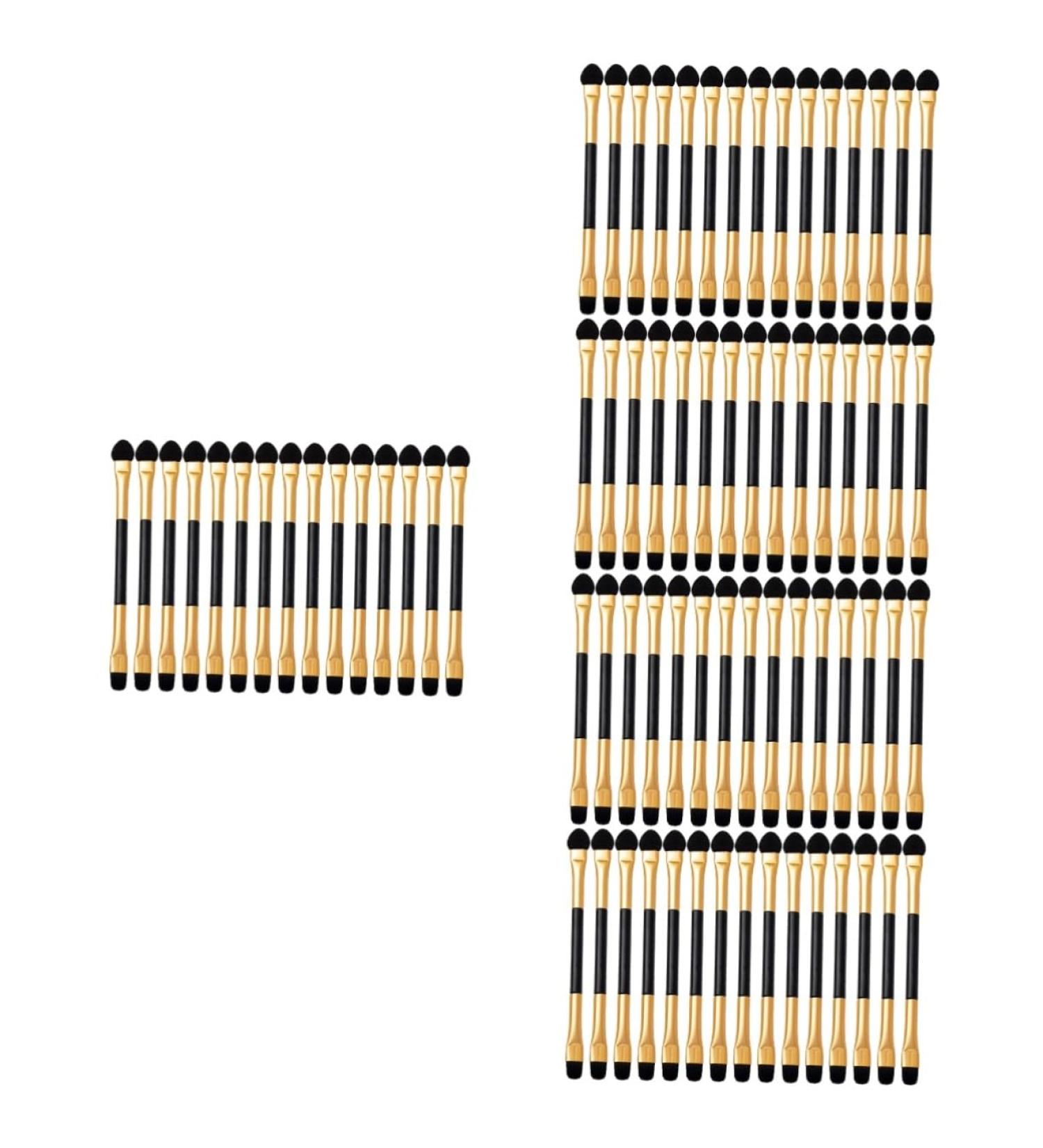 Baluue 75 Pcs Eye Shadow Brush Eyeshadow Sticks Double Ended Eyeshadow Brush Women Makeup Brush Soft Rubber - Buy Online on SooperMarket.com