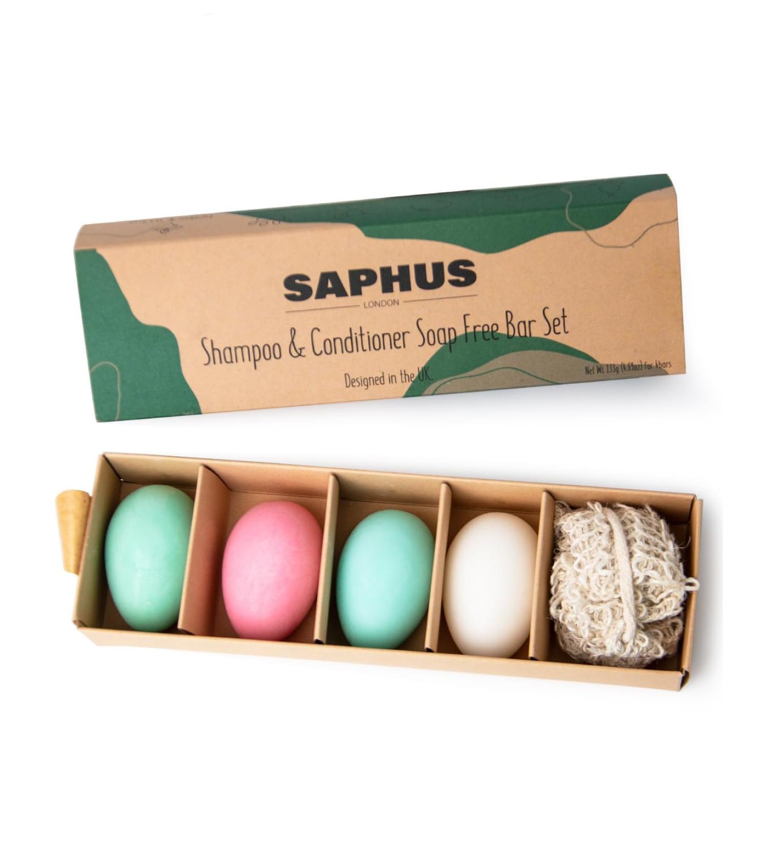 Egg Shampoo Bars & Conditioner Bar Gift Set | Travel Size Solid Shampoo & Conditioner | 4Pc Sampler Set | Sulfate Free & Plastic Free - Buy Online on SooperMarket.com