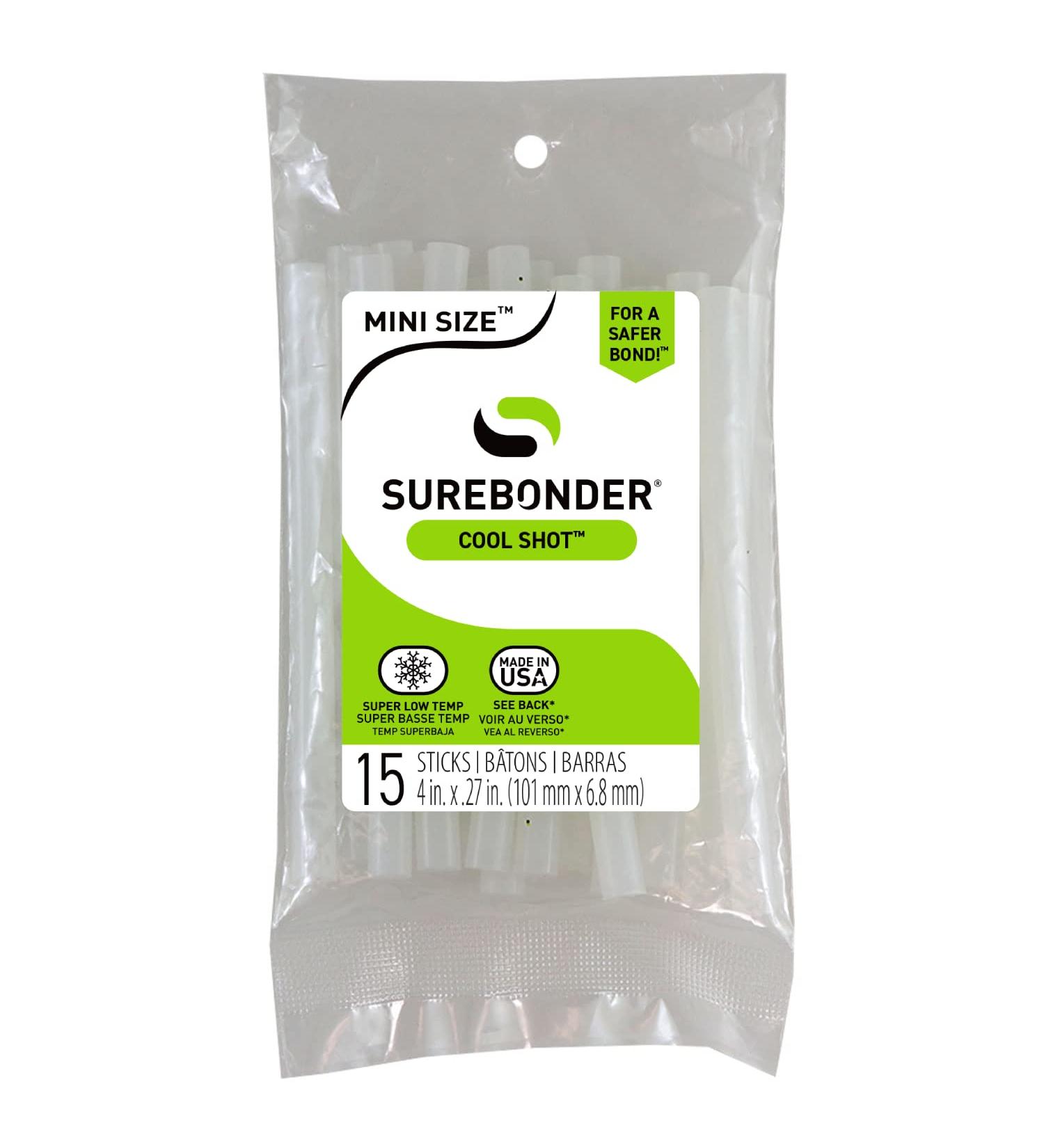 Surebonder CS15 CoolShot Low Temp Glue Sticks  4"  15 per Pack (FPRCS15) - Buy Online on SooperMarket.com