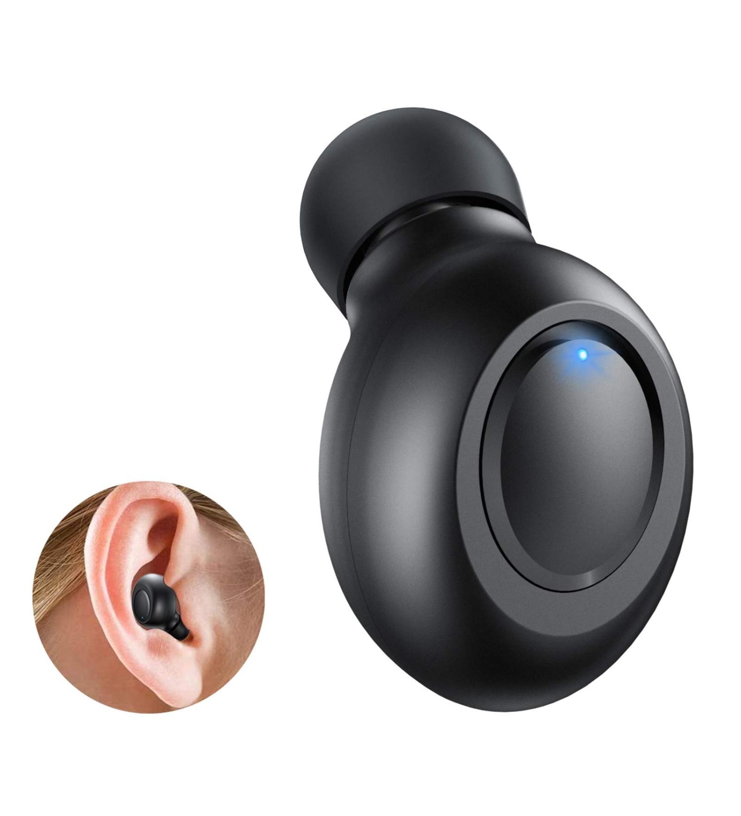 LEZII Single Bluetooth Earbud Mini Wireless Headset with Mic and Magnetic USB Charging - Waterproof Sport Earpiece for Samsung iPhone - Ideal for Car, Business Use - Buy Online on SooperMarket.com