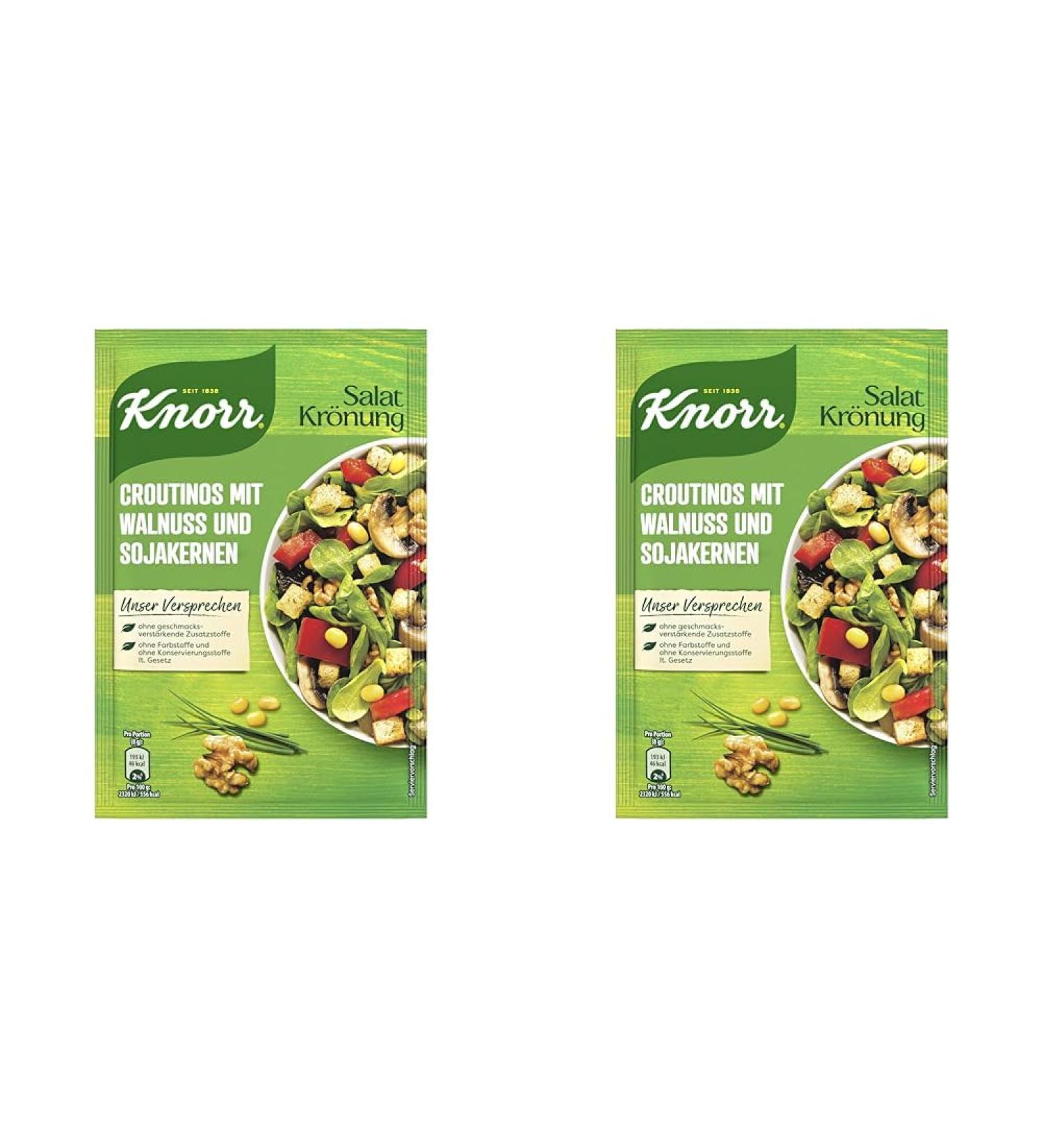 Buy Knorr Salad Dressing Croutinos with Walnuts & Soya Seeds - 25g (Pack of 2) | International Shipping Available - Buy Online on SooperMarket.com
