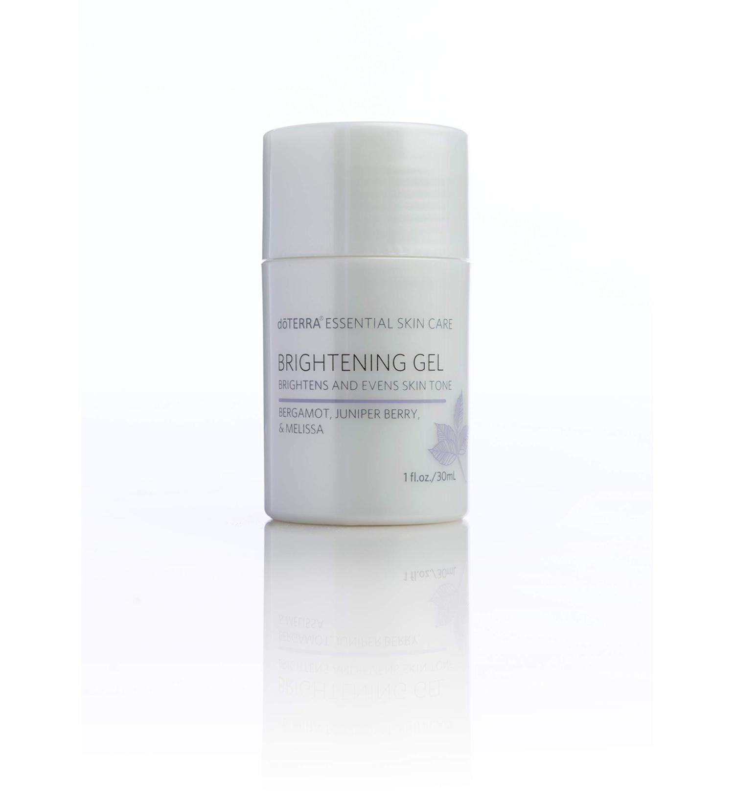 doTERRA Brightening Gel Evens Skin Tone Bergamot Juniper Berry Melissa Age Spots