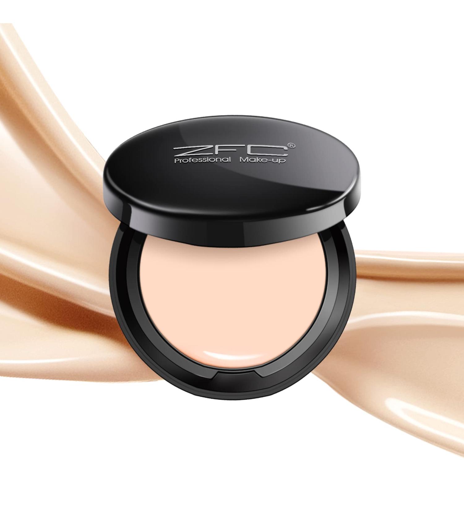 ZFC Foundation Makeup Cream Medium-to-Full Coverage Foundation Concealer Long Lasting Waterproof Up to 12HR Hybrid Setting Powder Matte Finish 0.67 oz 1 Count (Natural) Natural--A03 - Buy Online on SooperMarket.com