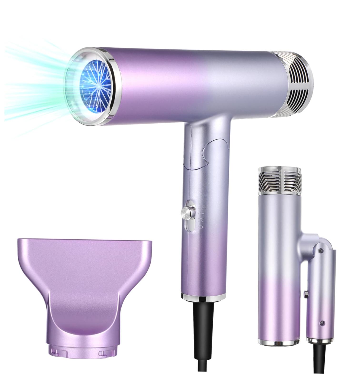 Gogogmee Foldable Hair Dryer Mini Hair Dryer for Travel Folding Hair Dryer Travel Diffuser Hair Dryer Abs - Buy Online on SooperMarket.com