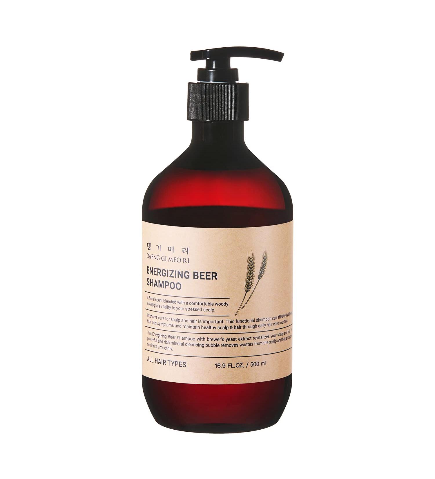 Daeng Gi Meo Ri Energizing Beer Shampoo 500ml | Anti-Hair Loss & Hair Growth | Vitamin B Complex & Beer Yeast Extract - Buy Online on SooperMarket.com