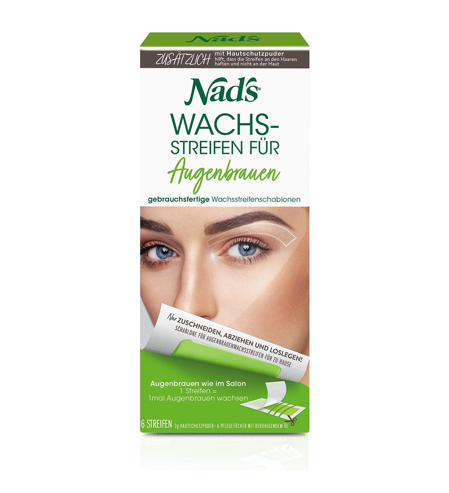 Nads Cold Wax Strips for Eyebrows - Gentle Hair Removal for All Skin Types | International Shipping Available - Buy Online on SooperMarket.com