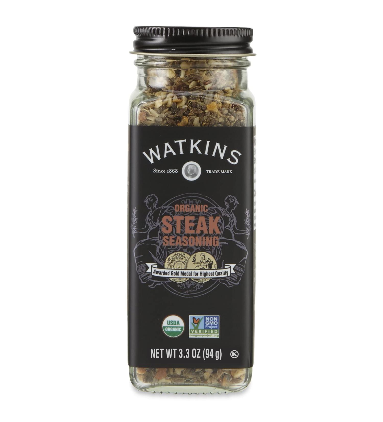 Watkins Gourmet Organic Spice Jar, Steak Seasoning, 3oz