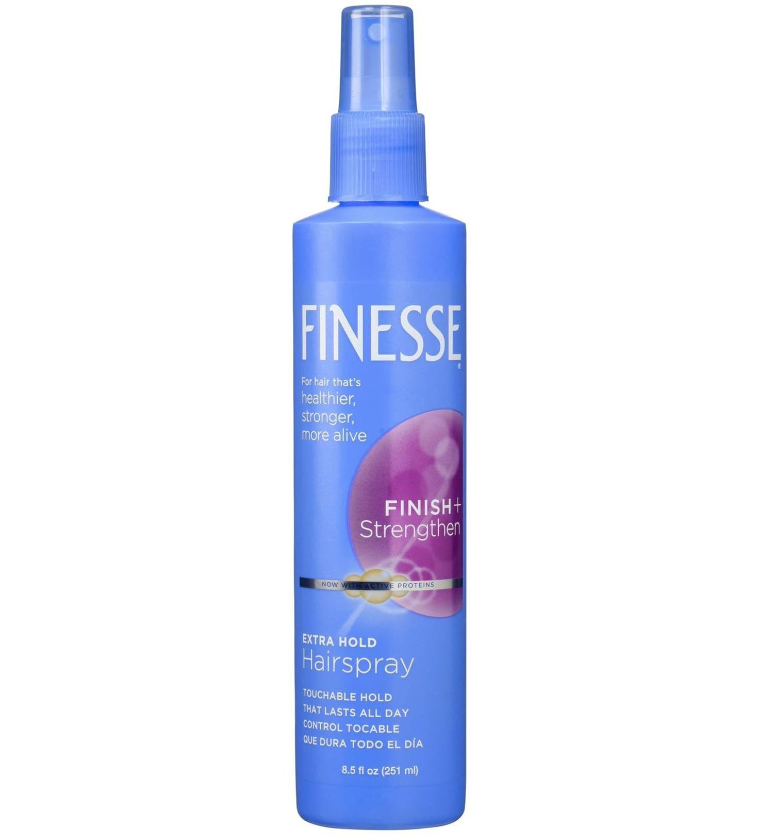 Finesse Finish + Strengthen Extra Hold Non-Aerosol Hair Spray 8.5 oz 8.53 Fl Oz (Pack of 1)