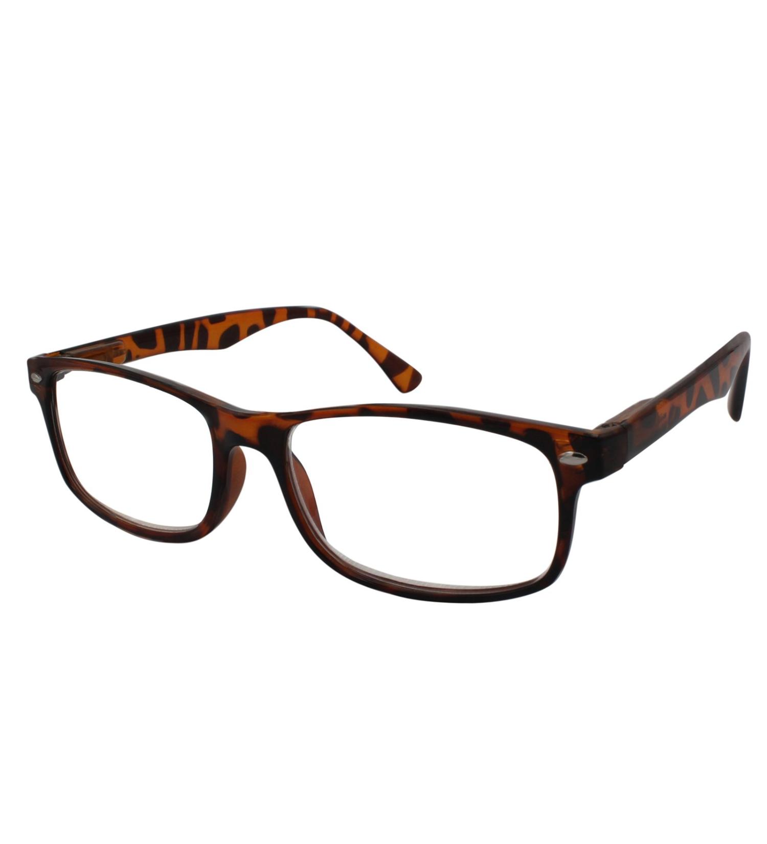 TBOC Reading Glasses +2.50 - Brown Tortoise | Stylish Reading Aid for Men & Women | Perfect for Seniors & Digital Devices - Buy Online on SooperMarket.com