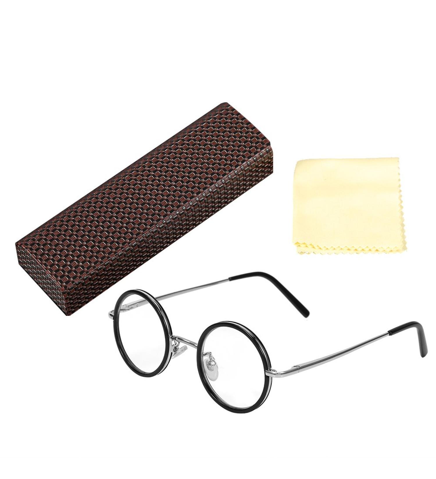 Retro Round Resin Reading Glasses for Presbyopia - Lightweight Magnifying 1.0/1.5/2.5/3.0/3.5 Strength | Fatigue Relief - Buy Online on SooperMarket.com