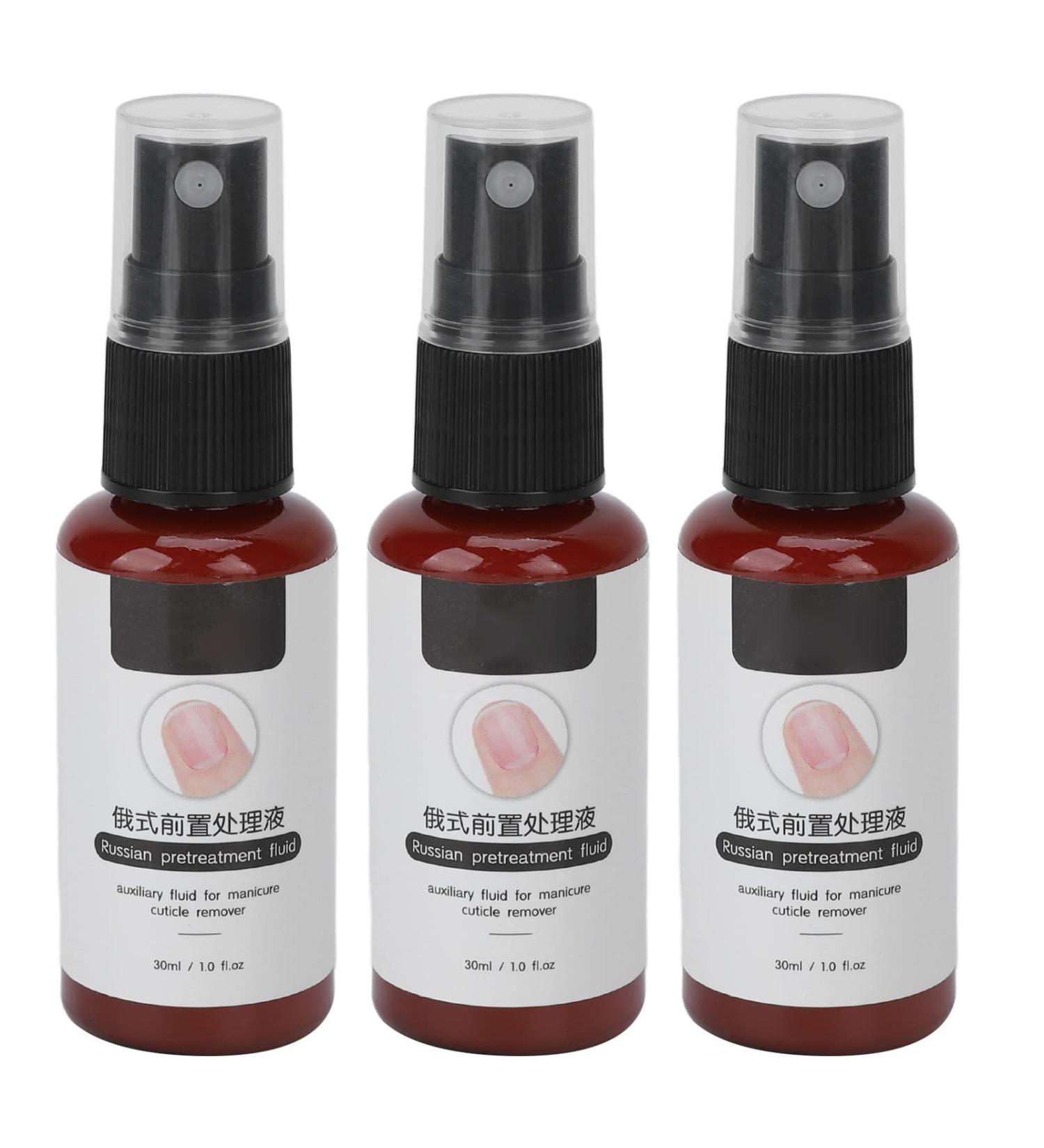 3pcs 30ml Cuticle Remover Liquid Nail Softener | Strengthener for Manicure & Pedicure | Home Salon Nail Care Accessory - Buy Online on SooperMarket.com
