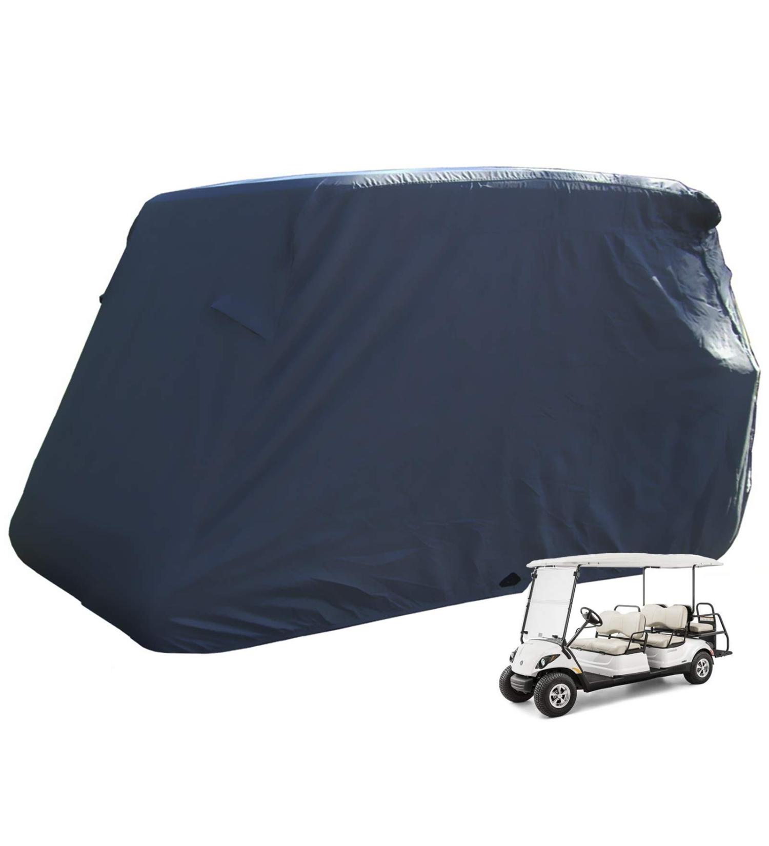 6 Passenger Golf Cart Cover | Dust-Proof, Anti-UV, PVC Coating | Custom Fit for EZ GO, Club Car, Yamaha | Moveland Outdoor Accessories - Buy Online on SooperMarket.com