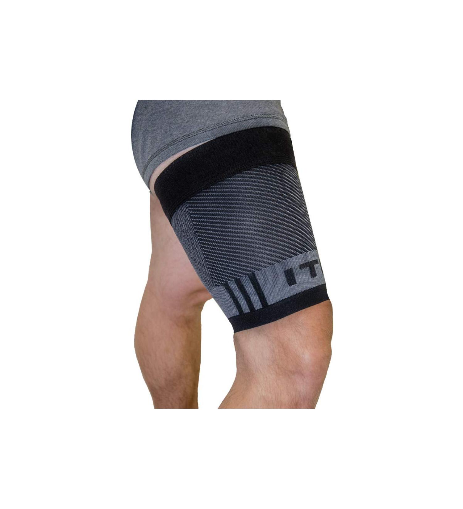 OS1st QS4 Compression Quad/Hamstring Sleeve with IT Band Brace - Large | Prevent ITBS, Hamstring Pulls, Weak Quads - Buy Online on SooperMarket.com
