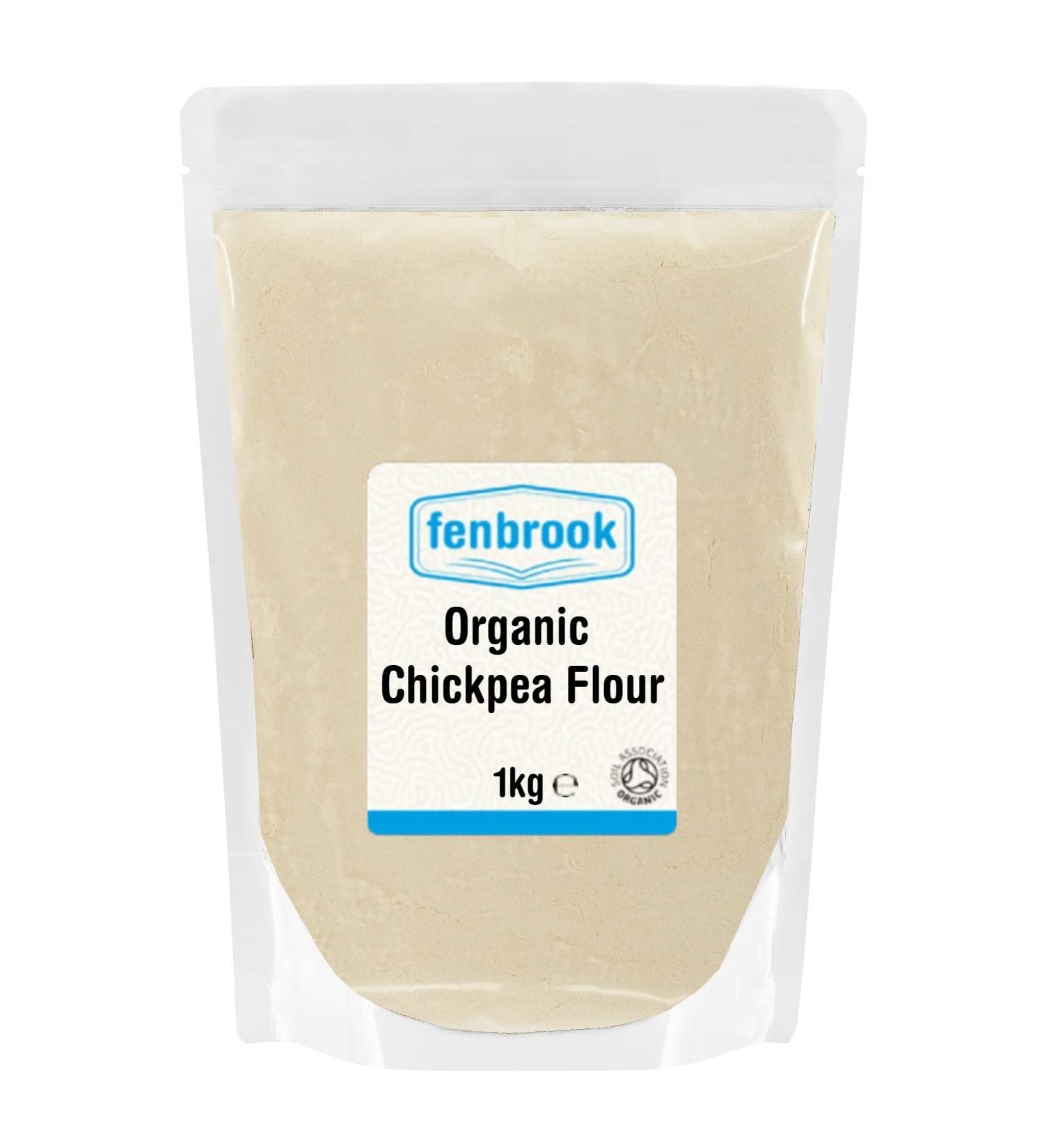 Organic Chickpea Flour 1kg | Certified Organic by Fenbrook Organic - Buy Online on SooperMarket.com