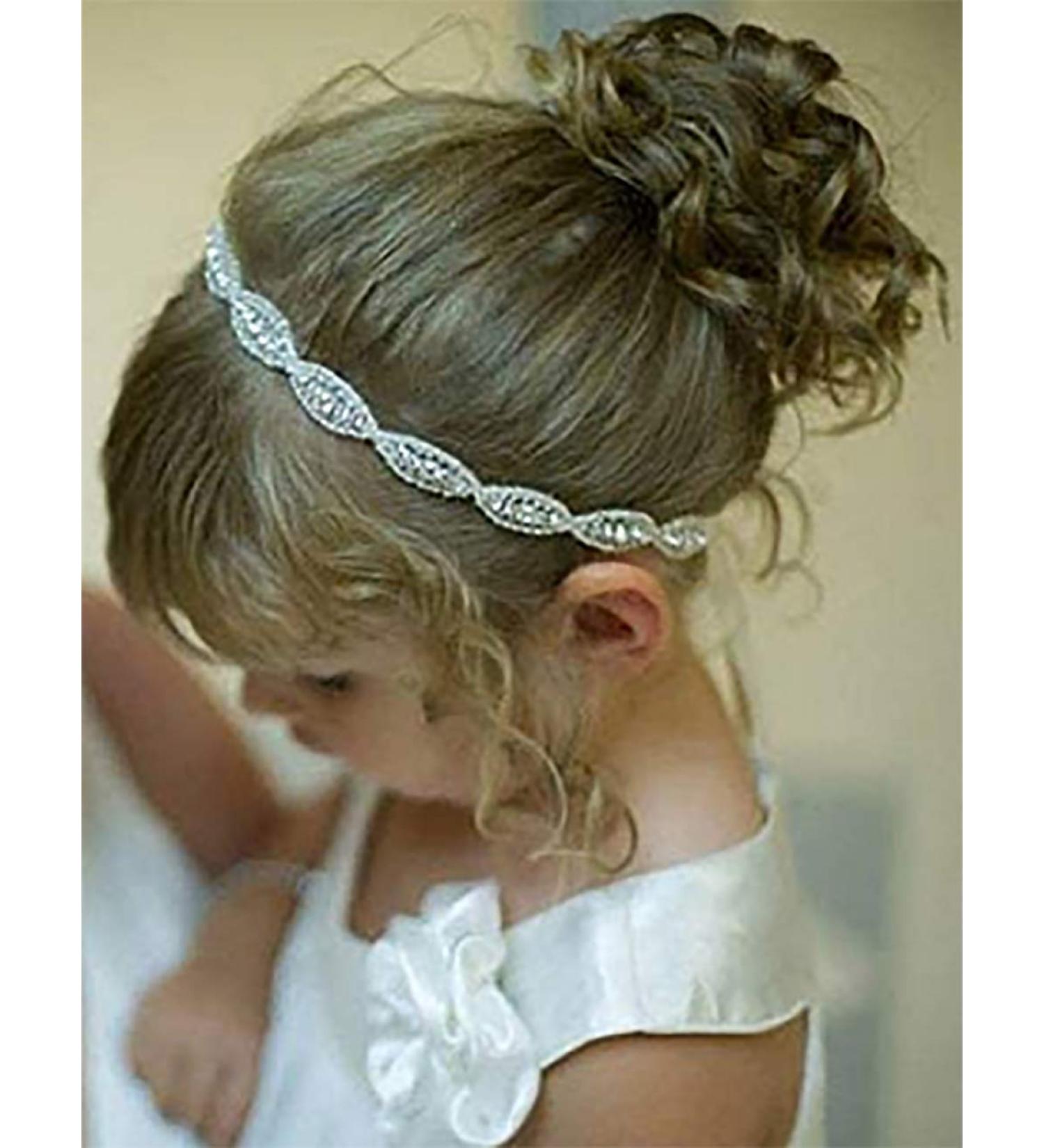 Denifery Rhinestone Crystal Flower Girl Headband - Perfect for Weddings, Festivals and Holidays - Buy Online on SooperMarket.com