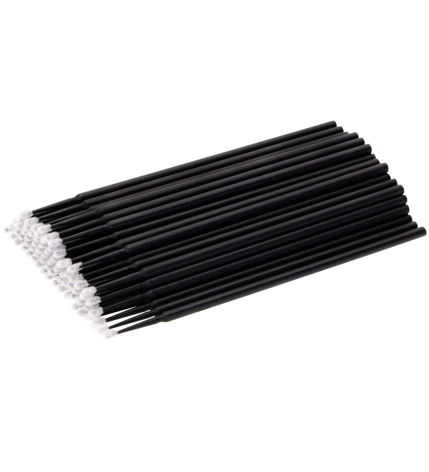 Mini Skater 100 PCS Microswabs Makeup Swabs Mini Individual lash Applicators Mascara Brush Eyelashes Extension for Makeup Personal Care Dental Oral Using(Black) - Buy Online on SooperMarket.com