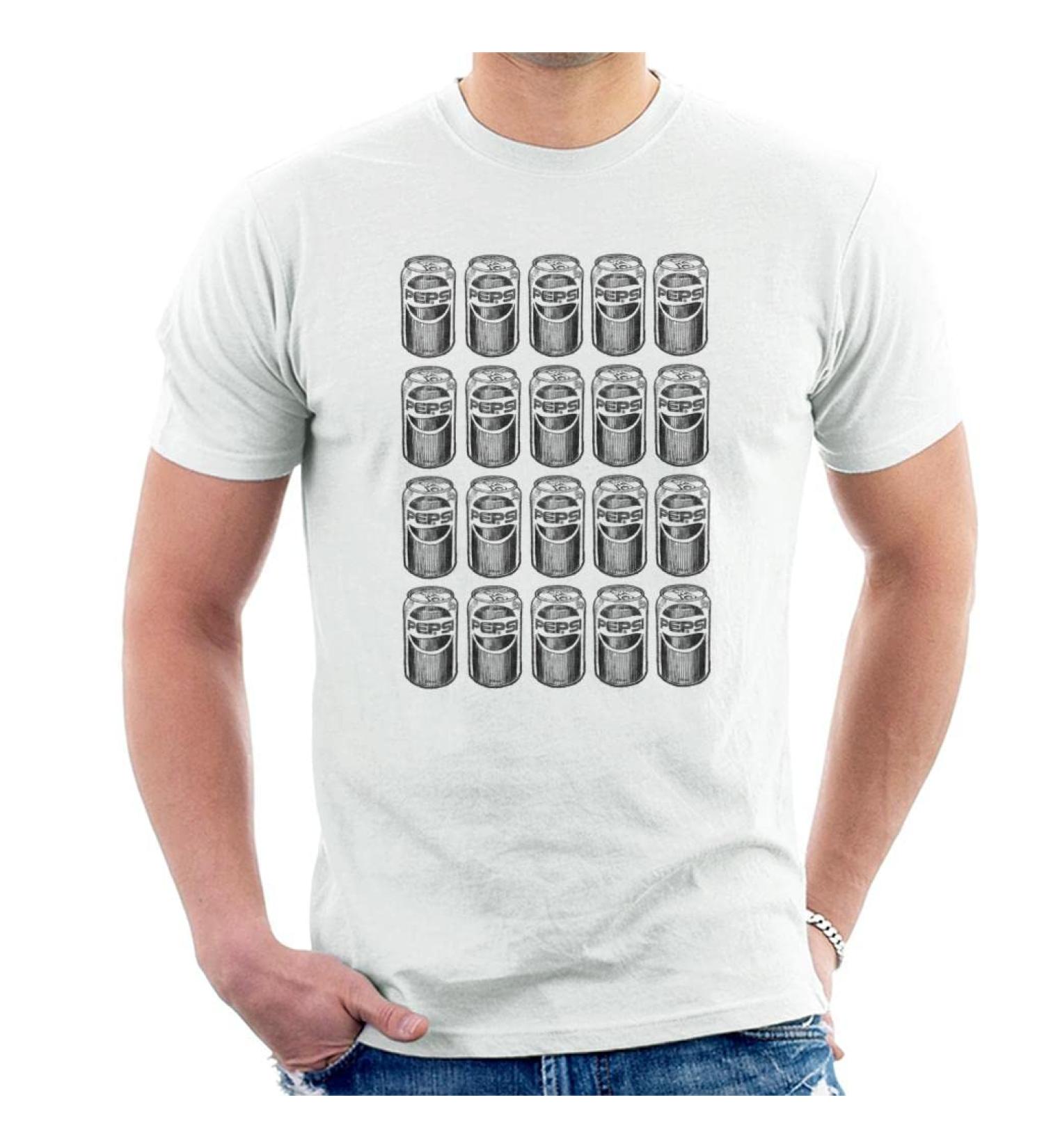 All+Every Pepsi 80s Can Pop Art Men's T-Shirt L White - Buy Online on SooperMarket.com