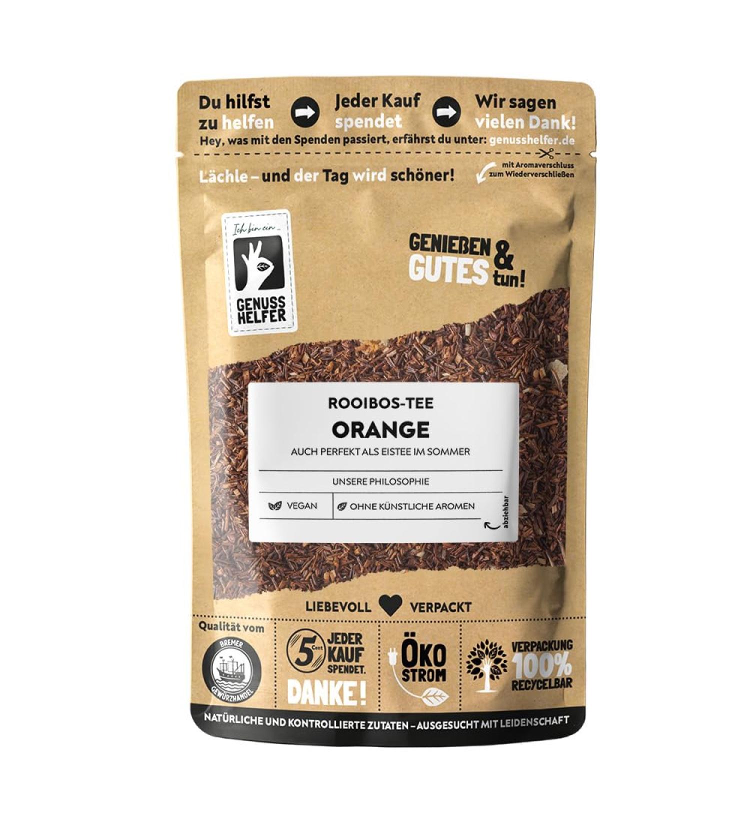 Shop Bremen Spice Trade Rooibos Tea - Fruity Orange Caffeine-Free 100g Loose Leaf | Aromatic & Natural - Buy Online on SooperMarket.com