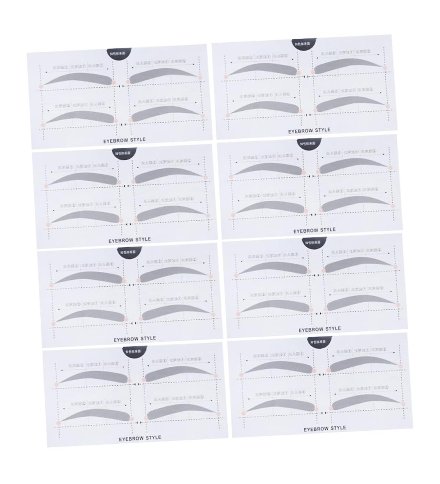 NOLITOY 2 Cosmetology Kit Eyebrow Stencils Beauty Eyebrow Card Eyebrow Stickers Card A607 Portable - Buy Online on SooperMarket.com