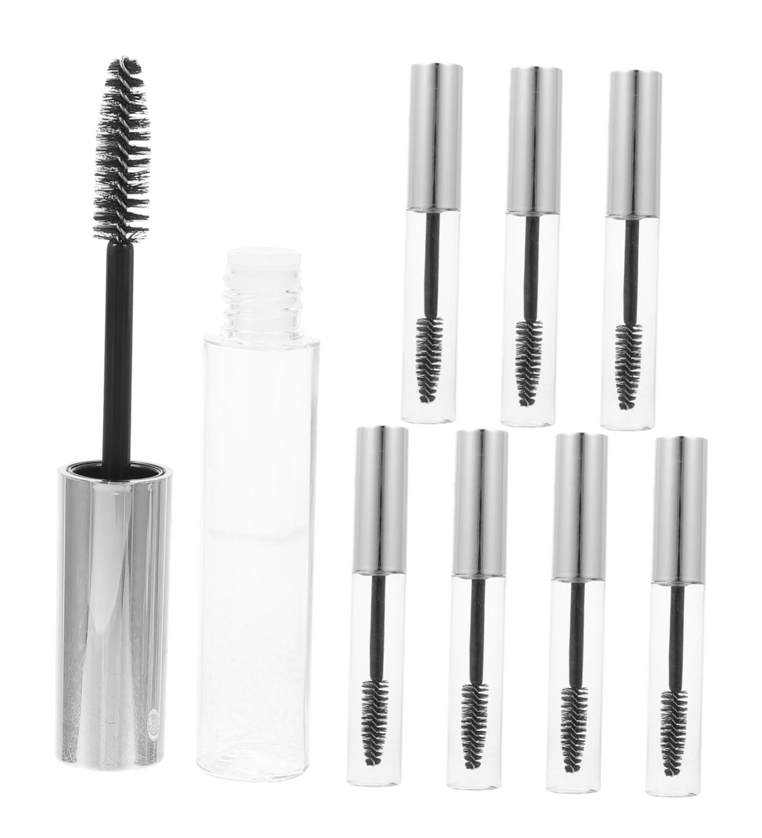 8pcs Mascara Empty Tube Lash Tech Supplies Must Haves Women Lash Tubes Miss Gold and Silver Mini - Buy Online on SooperMarket.com