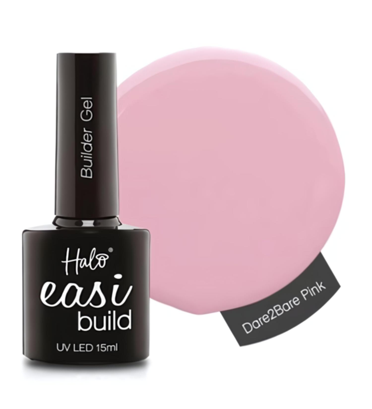 Halo Easi Build LED/UV Builder Gel Collection - Dare 2 Bare Pink 15ml (N3004)