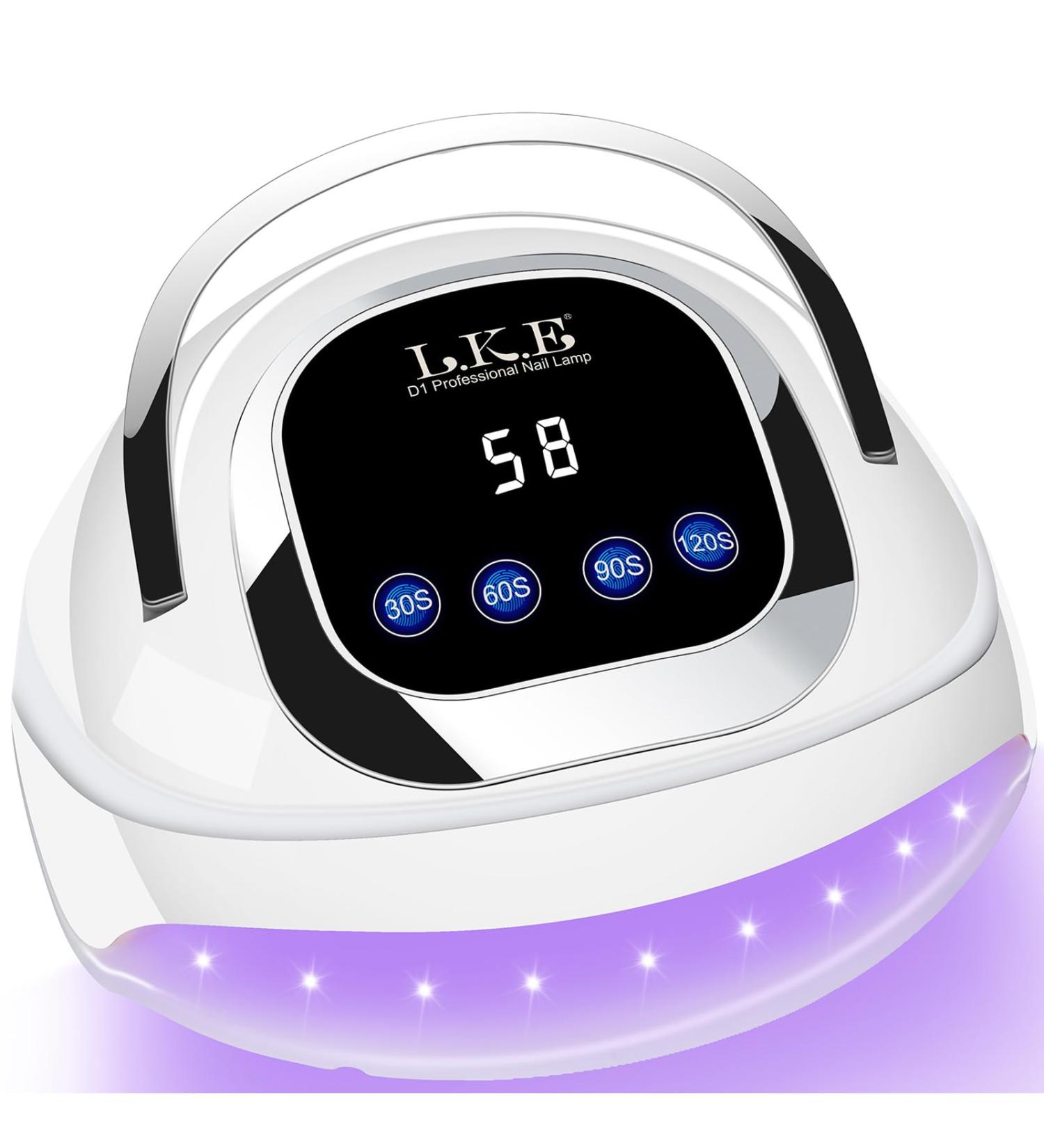 UV Nail Lamp 268W UV Lamps for Gel Nails with 4 Timer Setting/Large LCD Touch Screen Fast Curing Lamp Nail Dryer for Toenail Home Salon white&black - Buy Online on SooperMarket.com