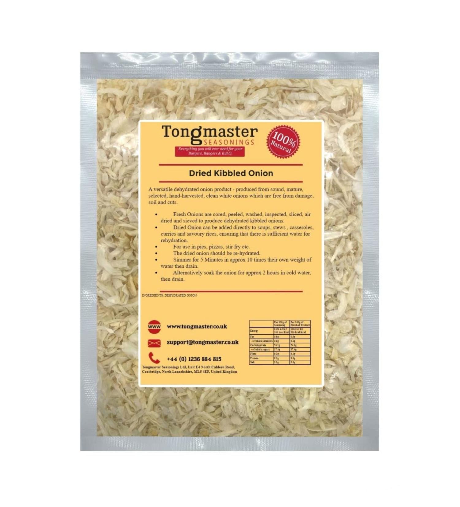 Dried Dehydrated - Onion Kibbled Flakes Chopped - 1kg