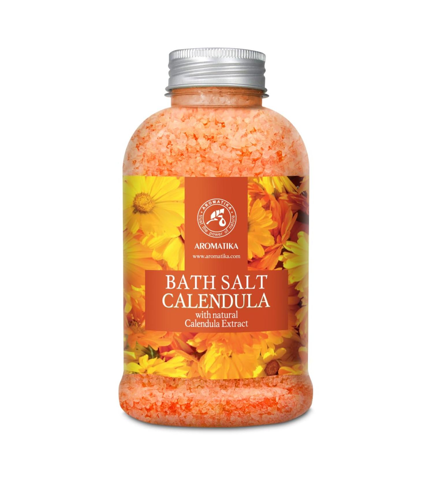 Ringle Flowers Bathing Salt 600g - Natural Marigold Oil Mineral Salt & Aromatherapy for Relaxation & Beauty - Buy Online on SooperMarket.com