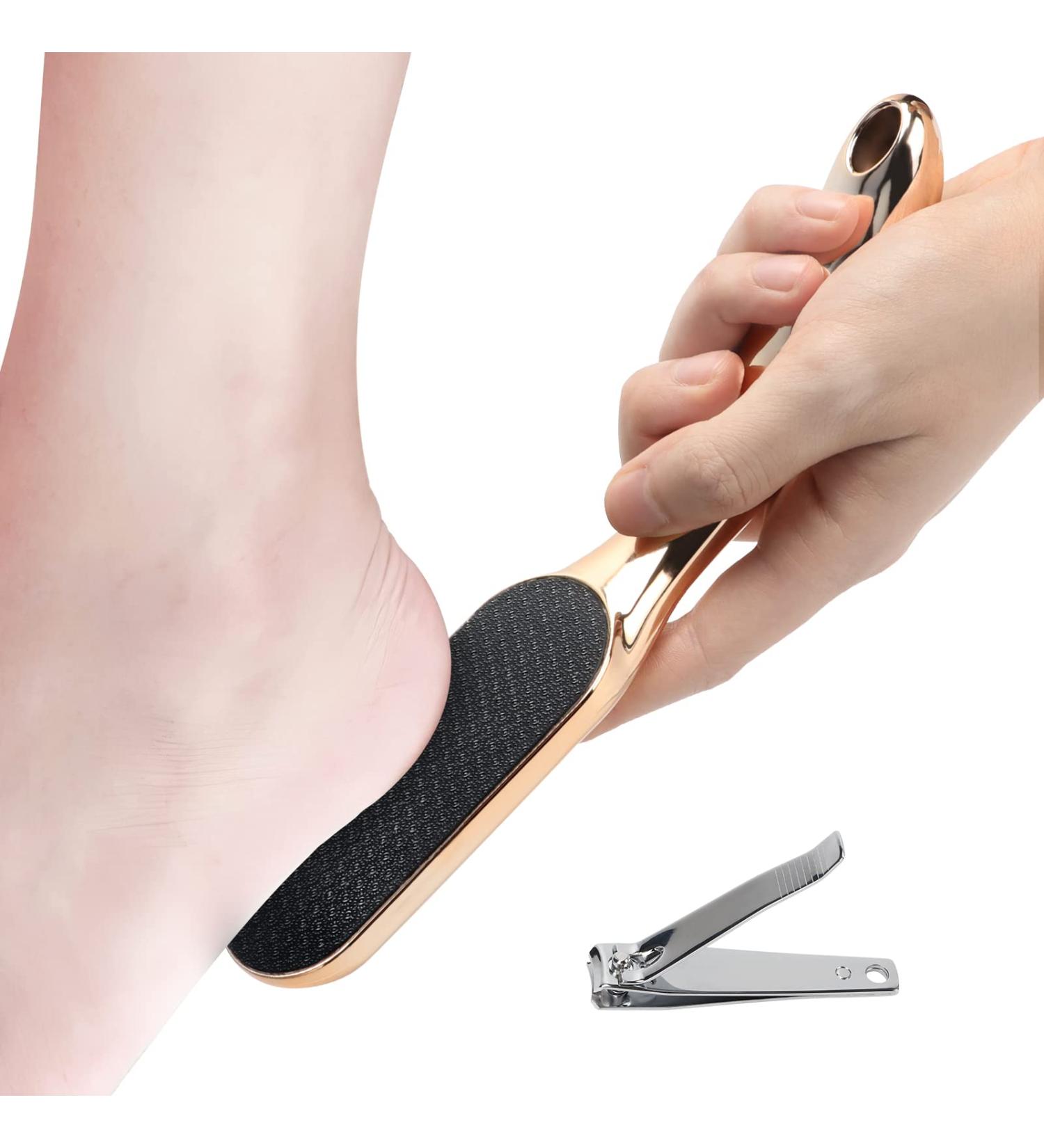 Glass Foot File Callus Remover & Nail Clipper Set | Pedicure Tools for Wet & Dry Feet - Buy Online on SooperMarket.com
