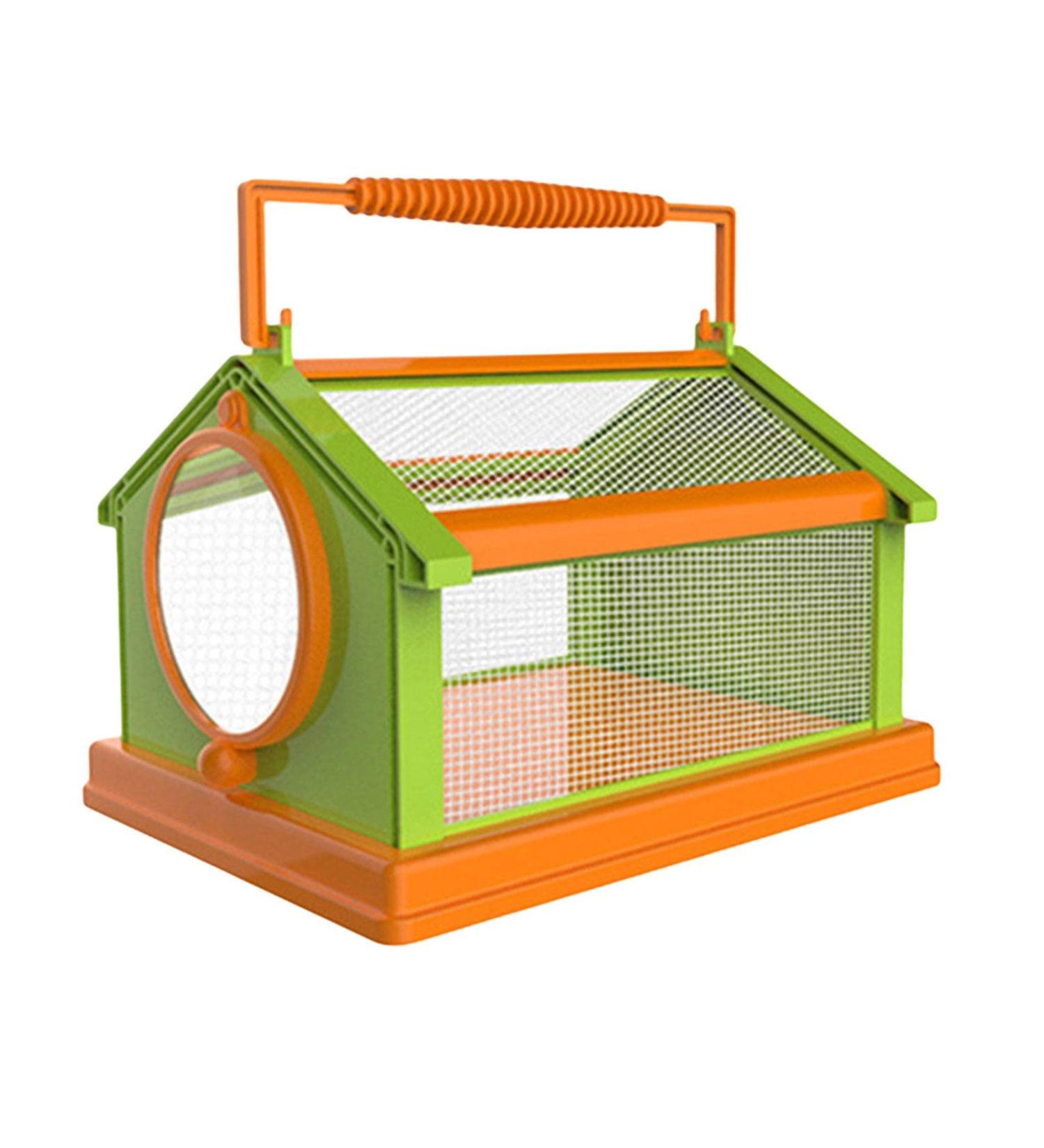 Portable Butterfly Habitat Cage Critter Caterpillars Outdoor Green Orange - Buy Online on SooperMarket.com