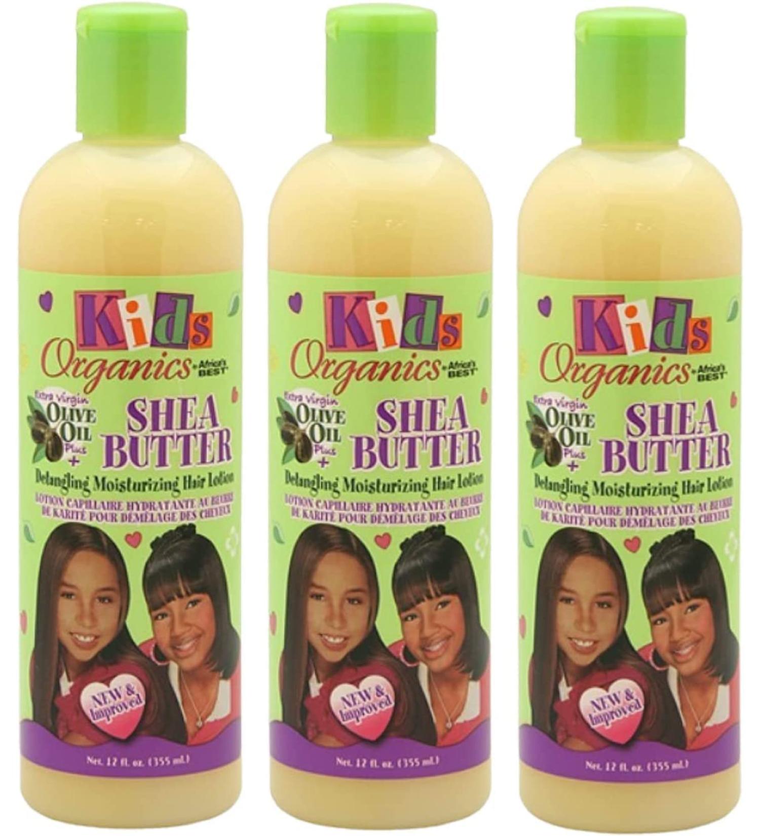 Kids Organics Shea Butter Hair Lotion 12 oz - Moisturizing & Detangling (Pack of 3) | Africa's Best - Buy Online on SooperMarket.com
