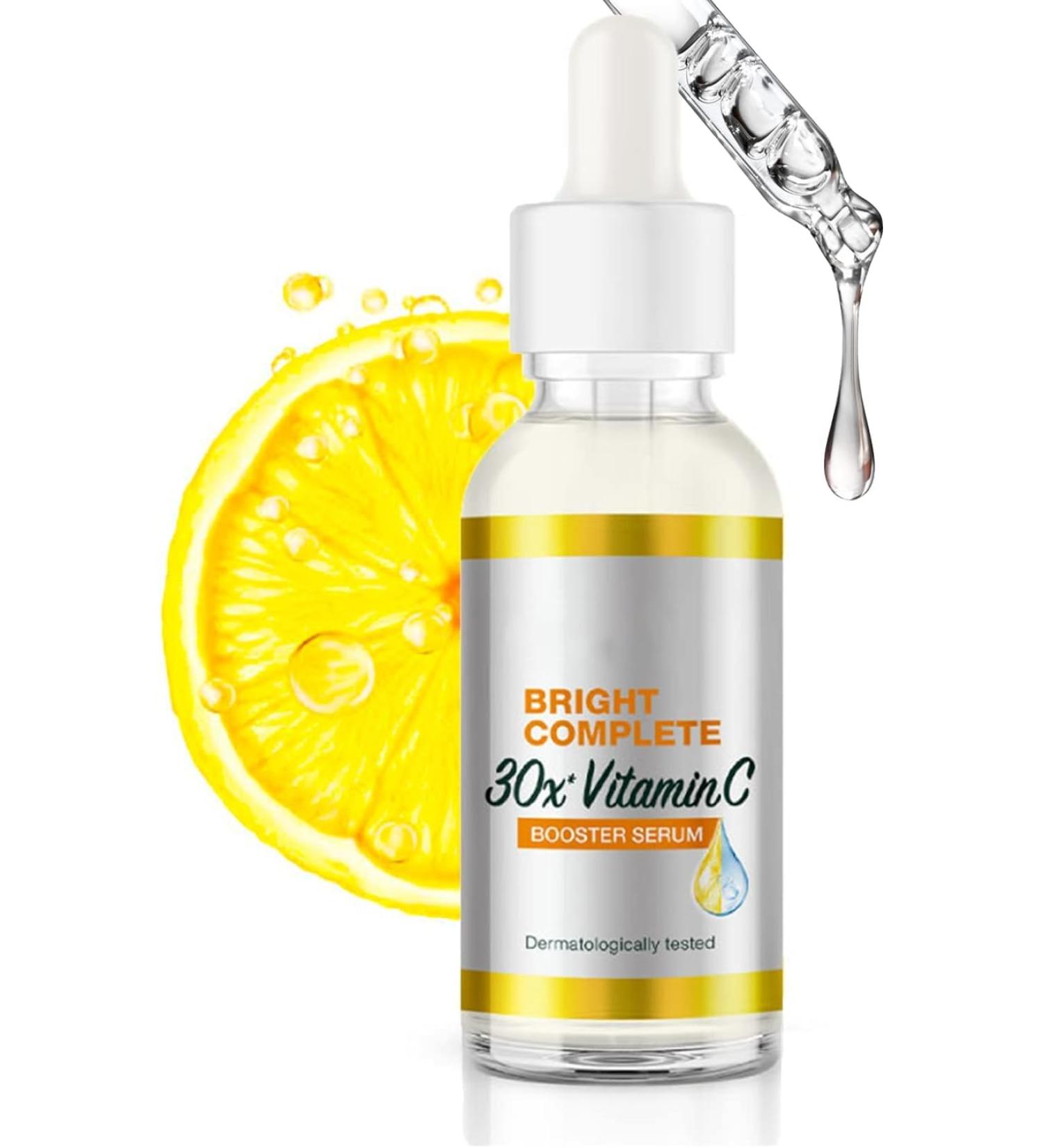 Shefave Vitamin C Serum for Face - Dark Spot Remover - Face Serum with 30x Vitamin C and Hyaluronic Acid - Anti-Dark Spot Serum - Fading Dark Spots for Tired Pale Skin - Buy Online on SooperMarket.com