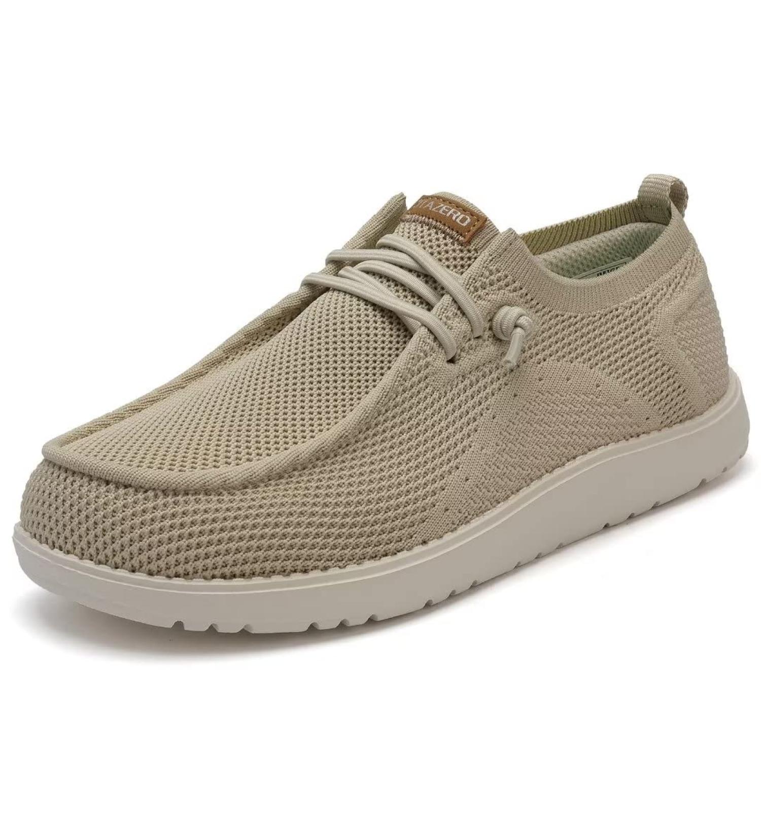 ITAZERO Women's Wide Walking Shoes - Slip On Loafer with Arch Support | Diabetic Women's Shoes Wide Width 11 Wide Beige - Buy Online on SooperMarket.com