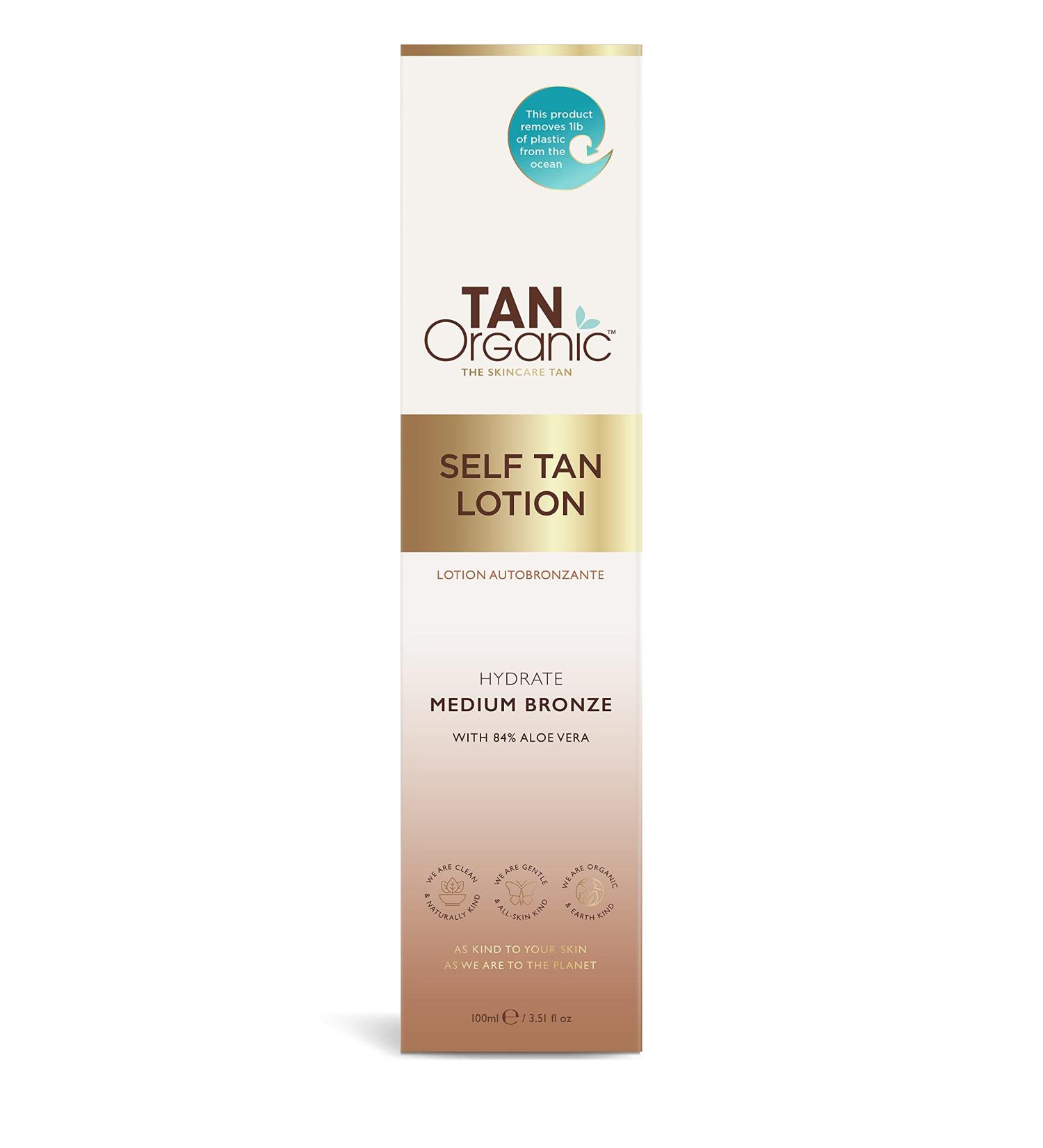 TanOrganic Self Tanning Lotion - Certified Organic Vegan Self Tanner (100ml) | Natural Sunless Tanning Solution for a Radiant Glow - Buy Online on SooperMarket.com